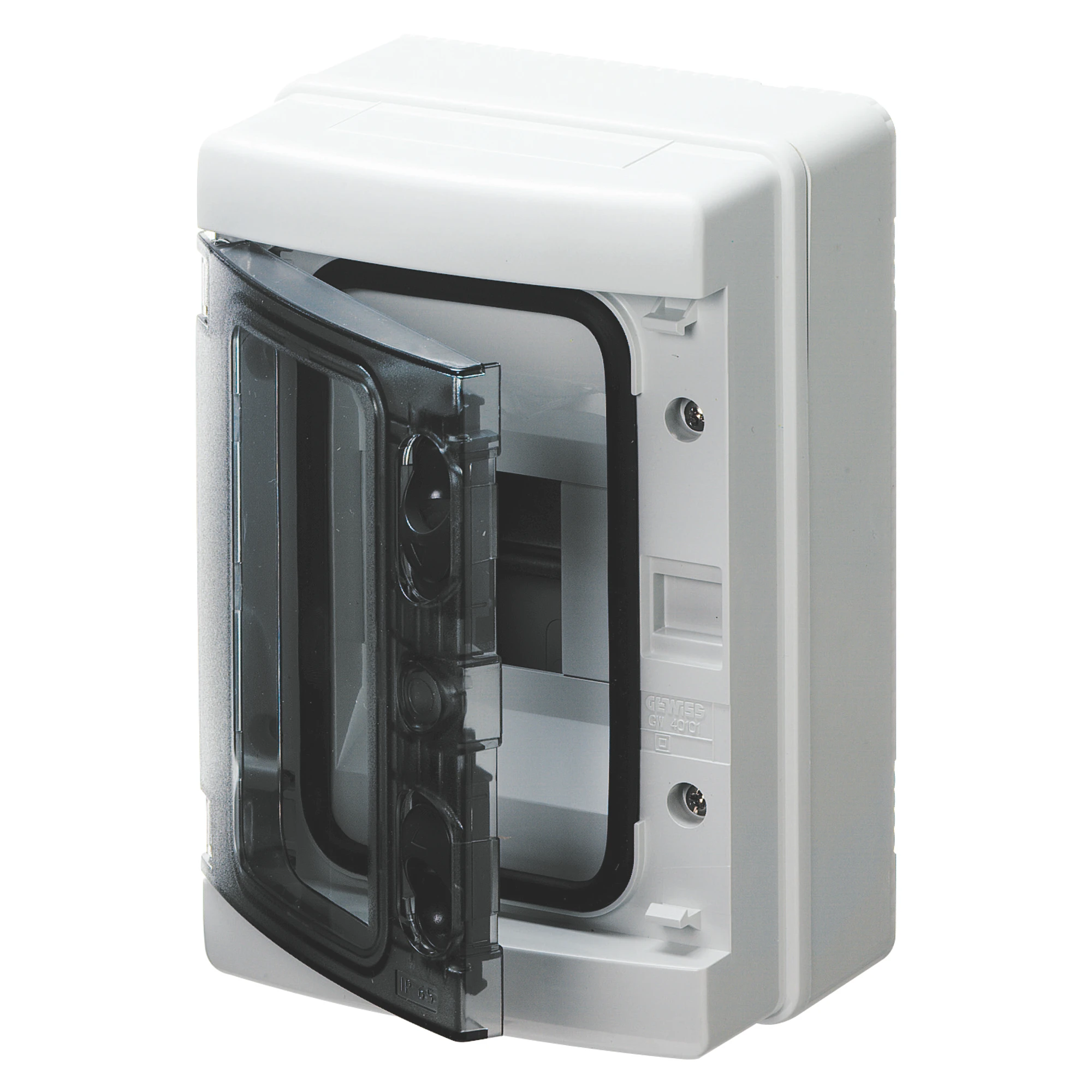 GEWISS GW40101 SMOOTH WALLS ENCLOSURE - PRE-ARRANGED FOR TERMINAL BLOCK - 4M IP65 (img_001)