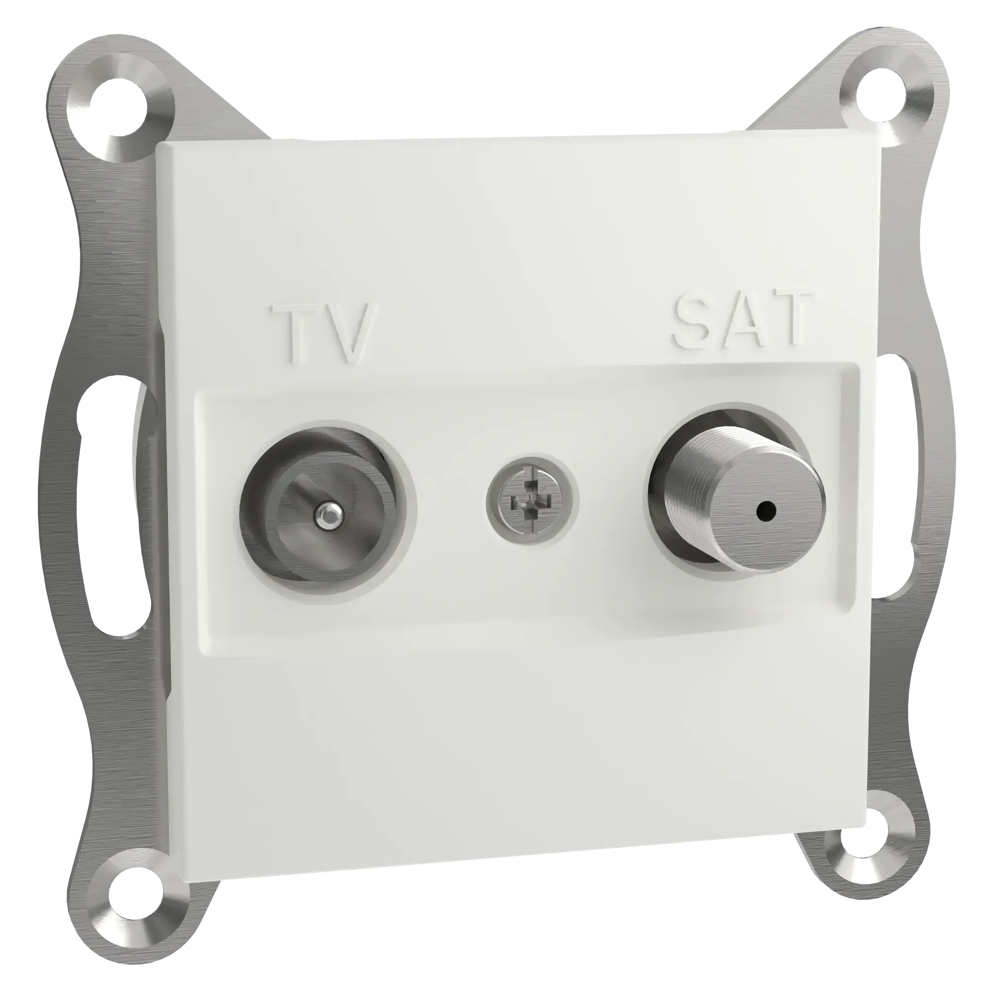 Schneider Electric EPH3470121D TV-SAT Terminal Socket 1dB IEC+F flush-mounted, white, Asfora (img_002) Schneider Electric EPH3470121D TV-SAT Terminal Socket 1dB IEC+F flush-mounted, white, Asfora (img_002)