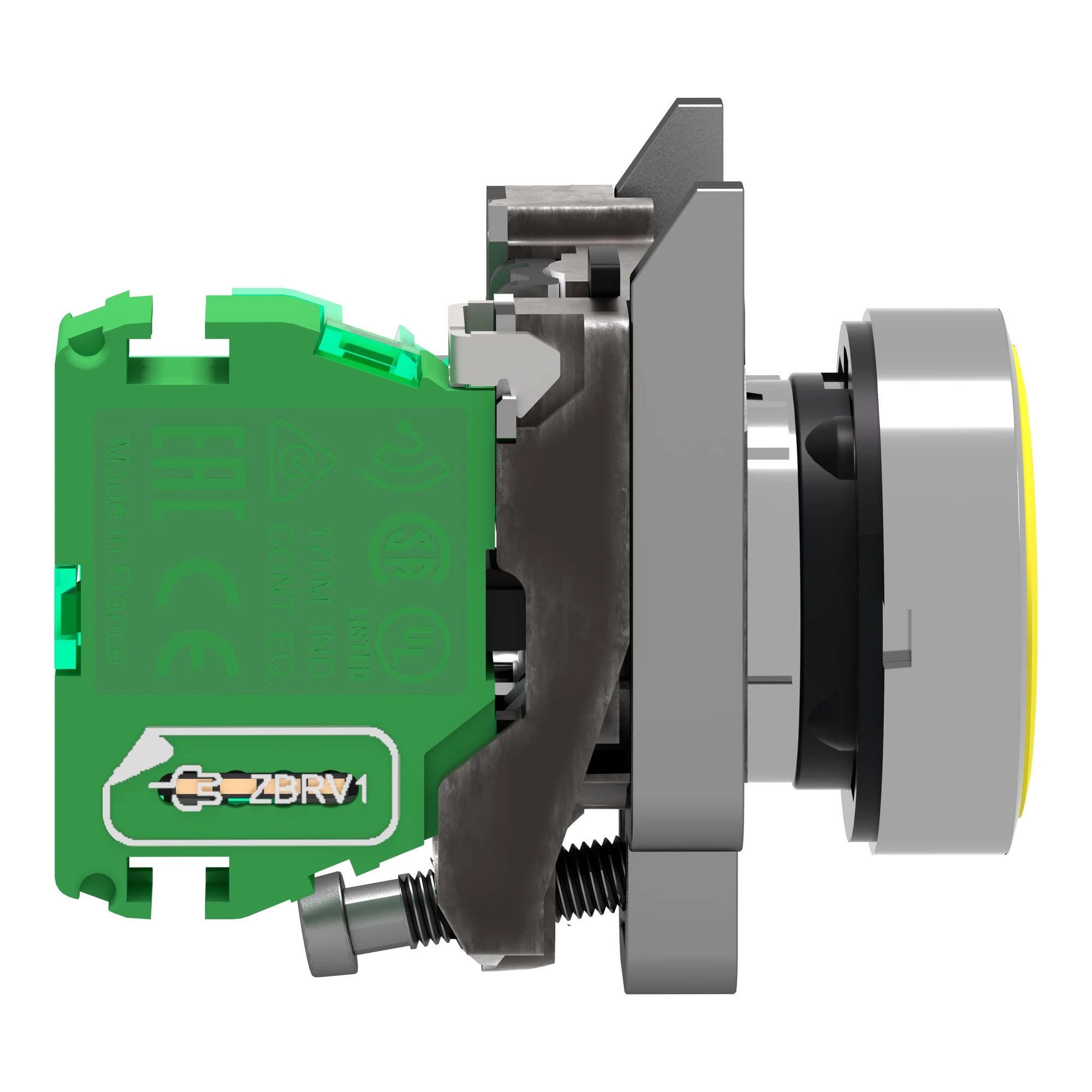 Schneider Electric ZB4RTA5 Wireless Push Button, Harmony XB4R, Metal, Ø22mm, Battery-free, Wireless, Yellow (img_004) Schneider Electric ZB4RTA5 Wireless Push Button, Harmony XB4R, Metal, Ø22mm, Battery-free, Wireless, Yellow (img_004)