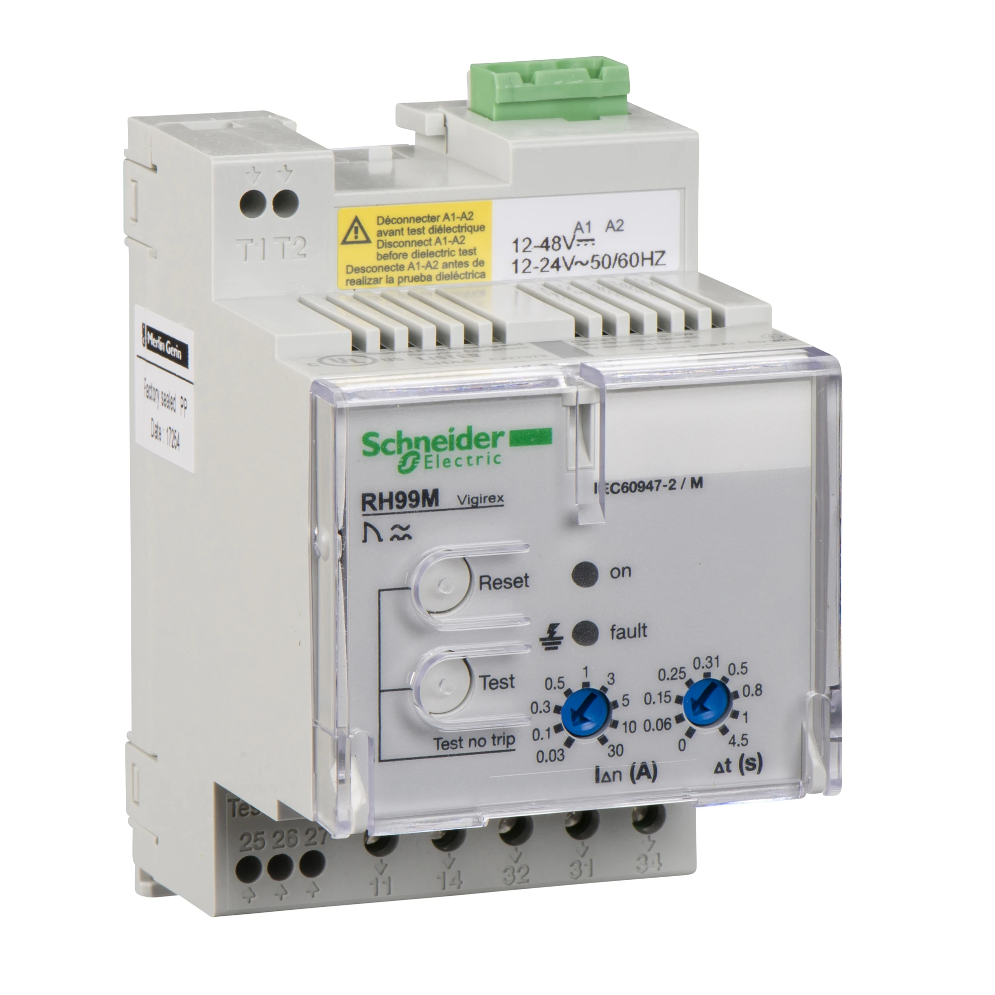 Schneider Electric 56170 Ground fault relay RH99M with manual reset, 0.03-30A, 0-4.5 s, 24V (img_001) Schneider Electric 56170 Ground fault relay RH99M with manual reset, 0.03-30A, 0-4.5 s, 24V (img_001)