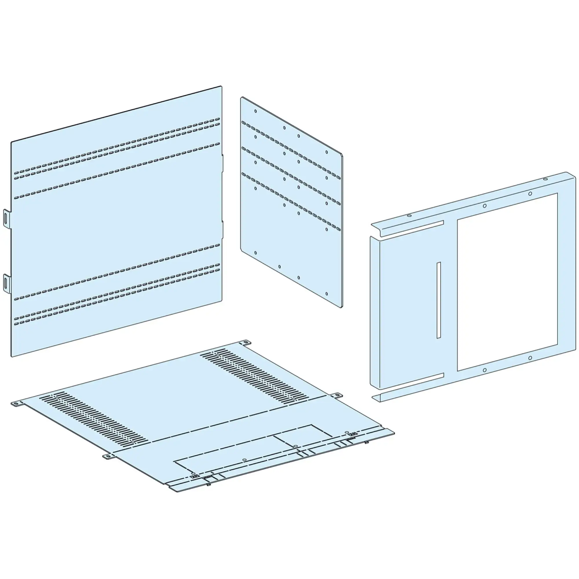Schneider Electric LVS04844 PrismaSeT-P, Cover, Rear Connections, ComPacT NS630b-1600, Fixed Mounting, Horizontal (img_002)