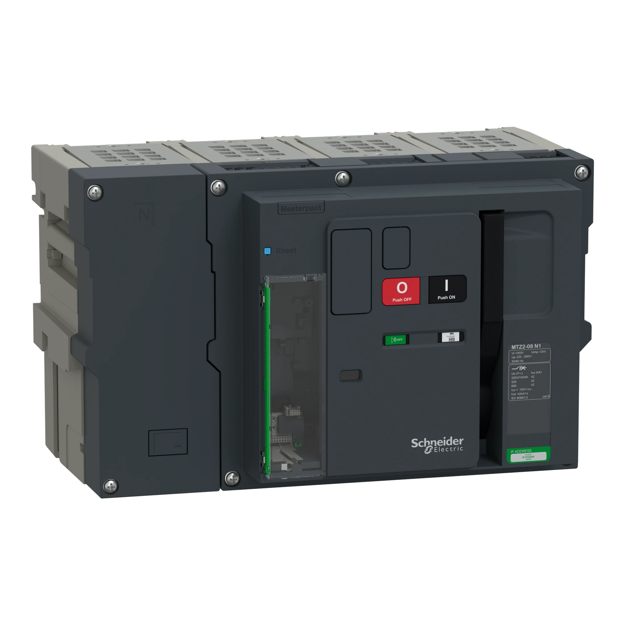 Schneider Electric LV948237 MasterPacT MTZ2 08 800A N1 42kA/440VAC (Icu) 4P Grundschalter Einschub für MicroLogic Active (img_001) Schneider Electric LV948237 MasterPacT MTZ2 08 800A N1 42kA/440VAC (Icu) 4P Grundschalter Einschub für MicroLogic Active (img_001)