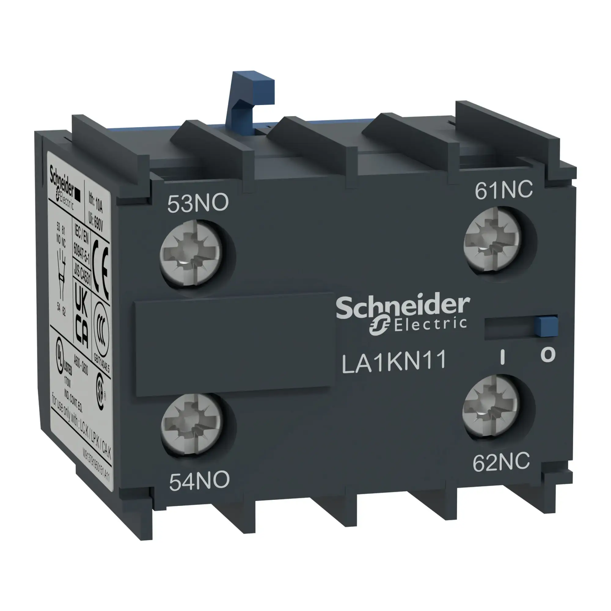 Schneider Electric LA1KN20 Auxiliary contact block, 2NC, screw terminals (img_002)