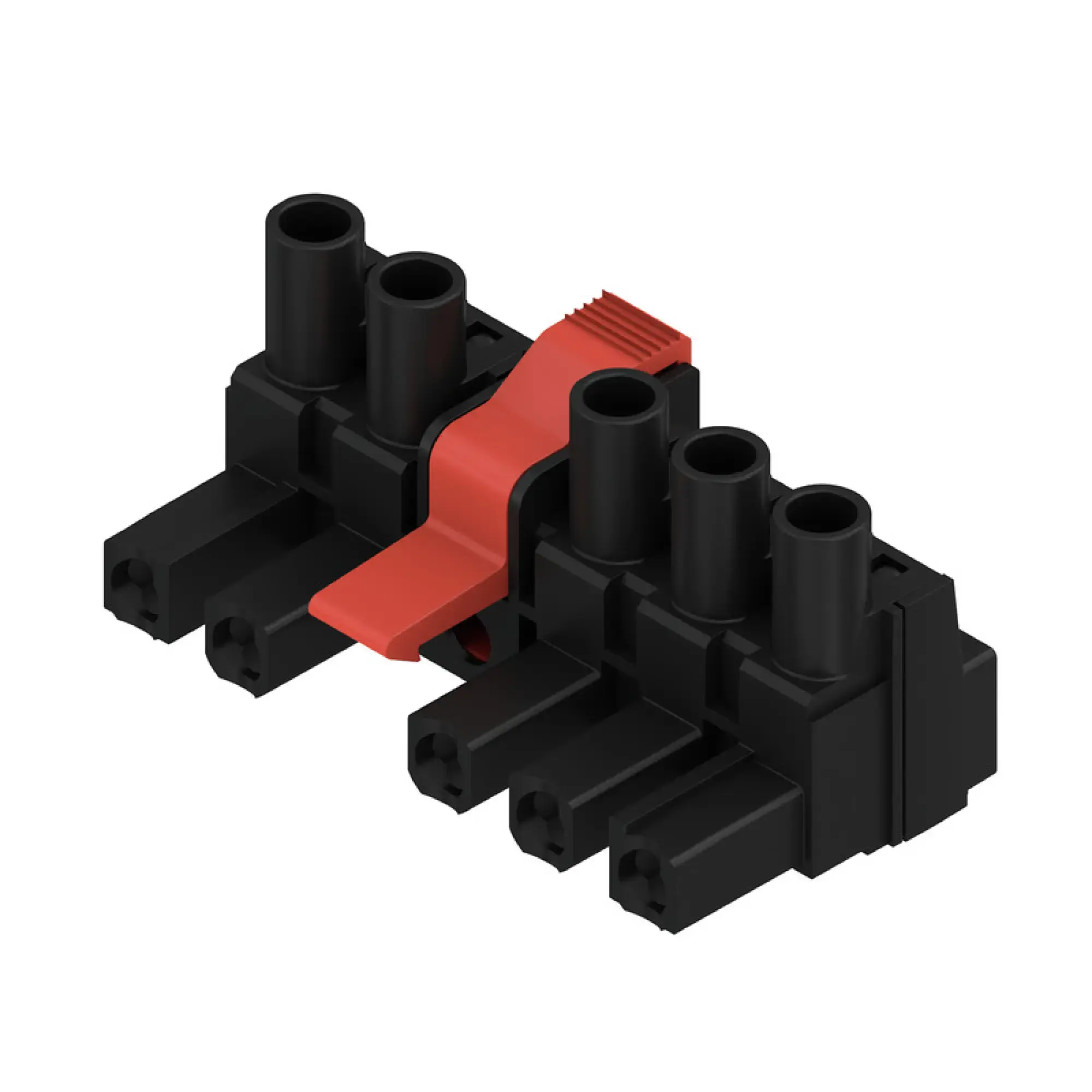 Weidmüller 1398890000 PCB connector (wire connection), 500 V, 29 A, Pitch in mm: 7.62, 4 mm², Number of poles: 5, Clamping yoke connection, Box (img_001)