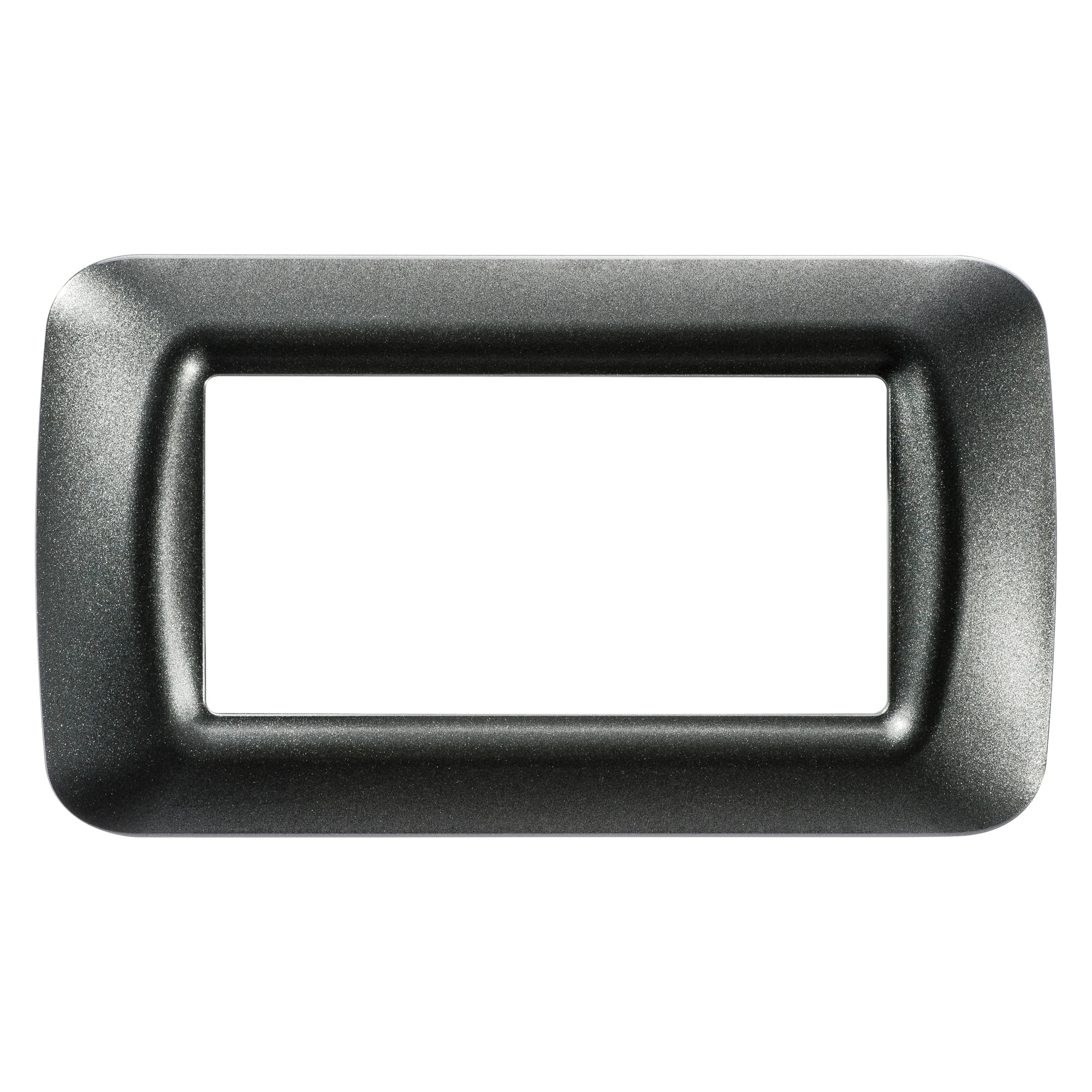 GEWISS GW22614 TOP SYSTEM PLATE - IN TECHNOPOLYMER GLOSS FINISHING - 4 GANG - METALLIC SLATE - SYSTEM (img_001) GEWISS GW22614 TOP SYSTEM PLATE - IN TECHNOPOLYMER GLOSS FINISHING - 4 GANG - METALLIC SLATE - SYSTEM (img_001)