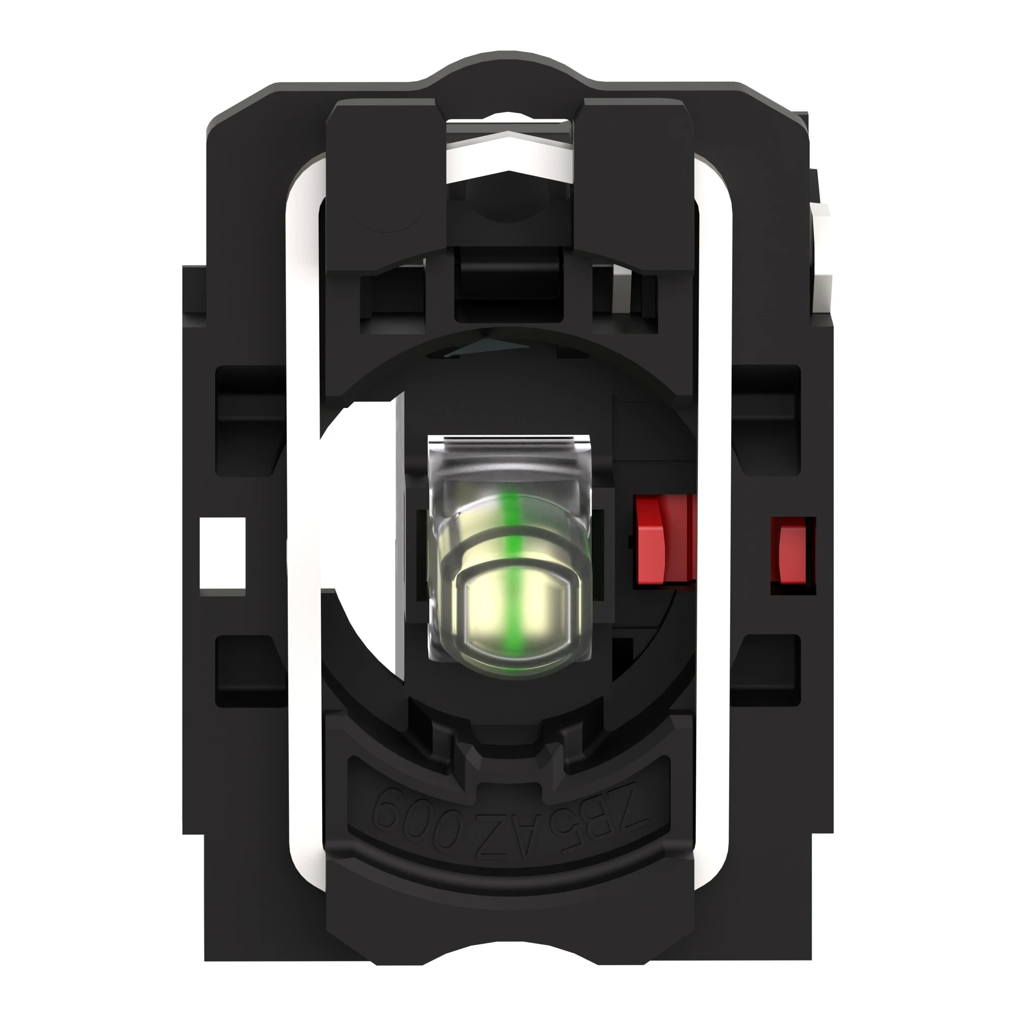 Schneider Electric ZB5AW0B12 Auxiliary contact block, Harmony XB5, plastic, white, universal LED, with mounting flange, 1NO, 24V ACDC (img_005) Schneider Electric ZB5AW0B12 Auxiliary contact block, Harmony XB5, plastic, white, universal LED, with mounting flange, 1NO, 24V ACDC (img_005)