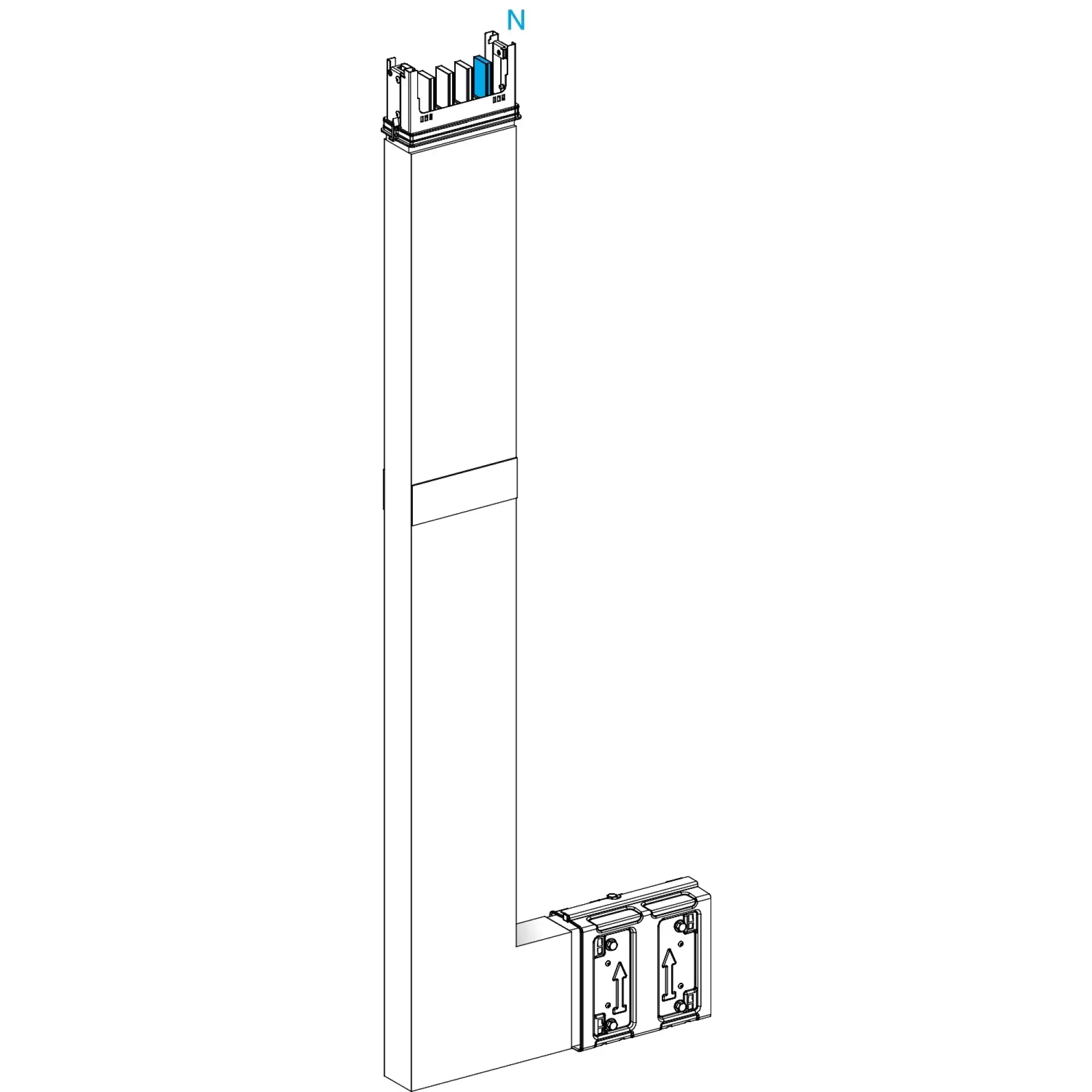 Schneider Electric KSA250DLE41F KSA Angle element, 250A, flat PE internal, selectable length, fire barrier (img_002) Schneider Electric KSA250DLE41F KSA Angle element, 250A, flat PE internal, selectable length, fire barrier (img_002)
