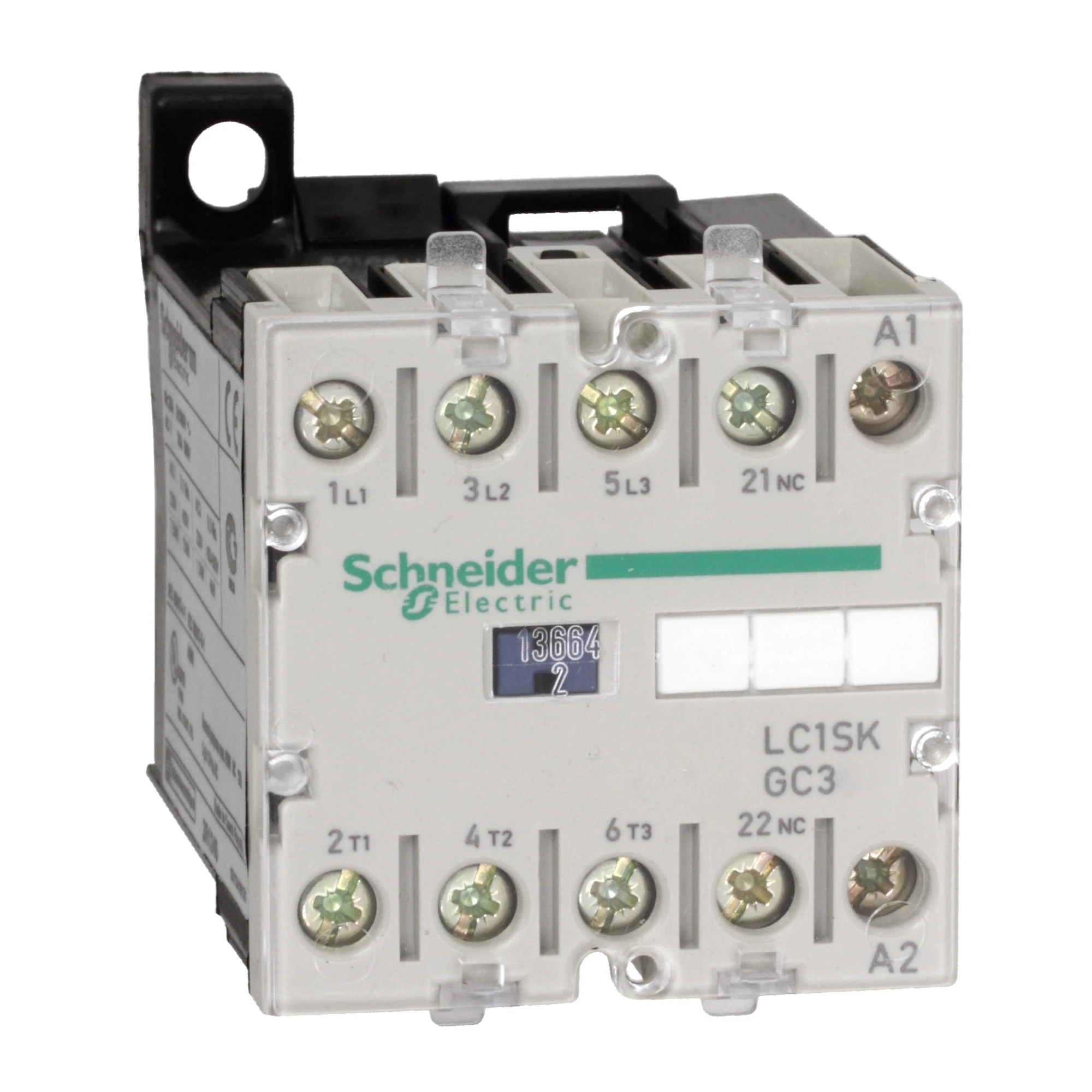 Schneider Electric LC1SKGC301P7 Mini contactor LC1SKGC 3p, +1NC, 4 kW, 9 A, 400 V AC3, coil 230 V AC (img_001)