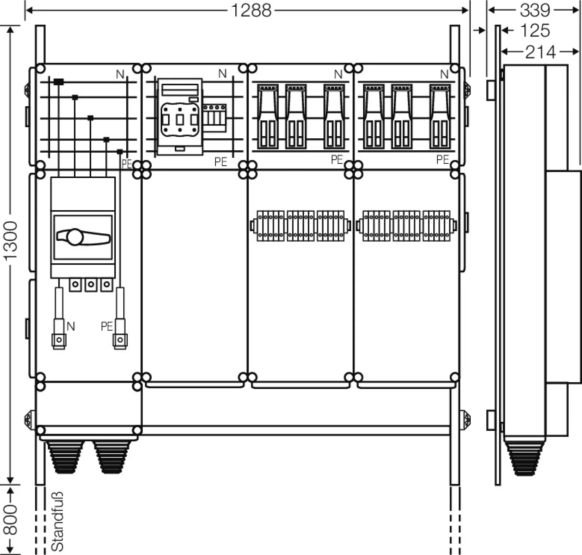 Hensel 65000224 Ladeverteiler für bis zu 6 Doppelladepunkte à 22kW Mi EV 44kW 6001 (img_002)