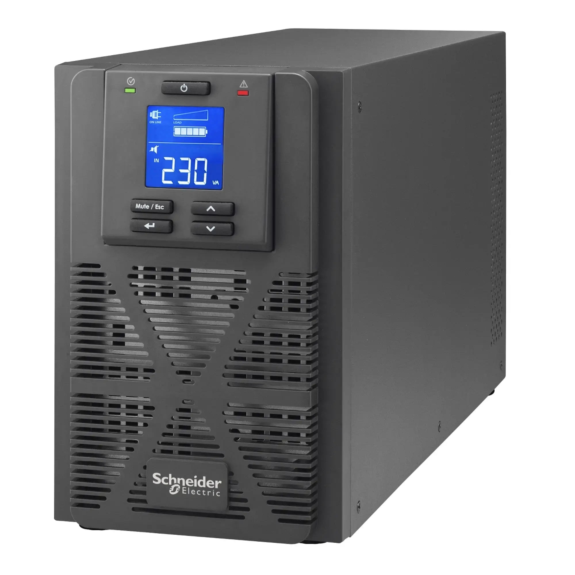 Schneider Electric SRVS1KI Easy UPS 1PH On-Line, 1000VA/800W, Tower, 230V, 3x IEC C13 Ausgänge, Intelligenter Kartensteckplatz, LCD (img_001)
