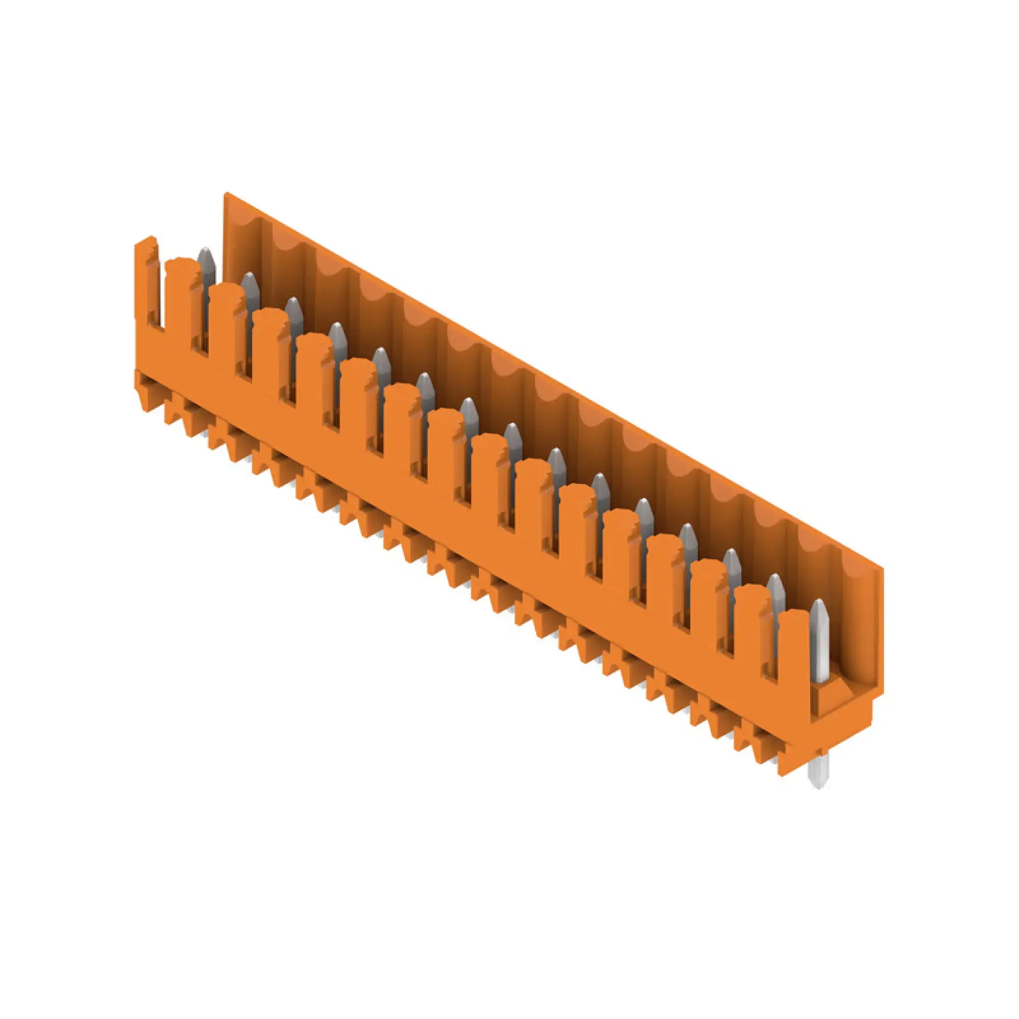 Weidmüller 1604900000 PCB connector (board connection), 160 V, 17 A, Pitch in mm: 3.50, Number of poles: 15, THT solder connection, Box (img_001)