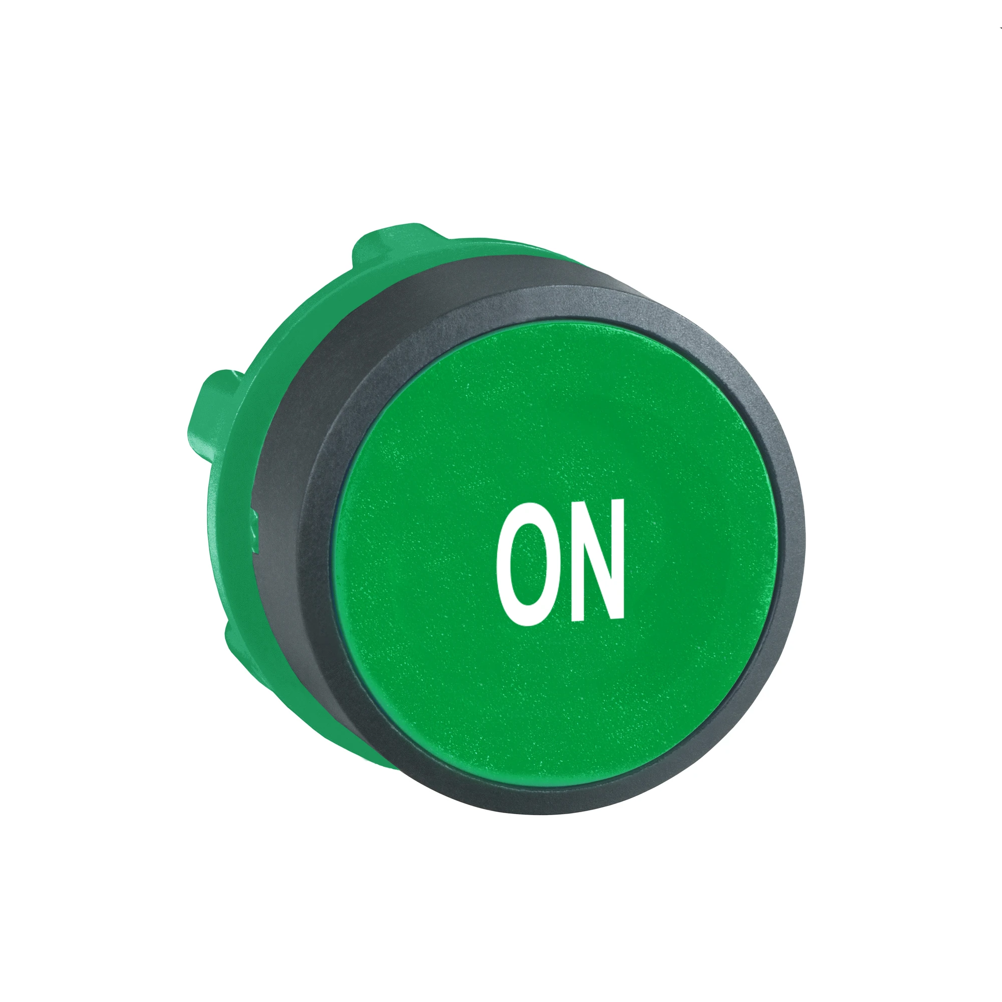 Schneider Electric ZB5AA341 Push button, front element, Harmony XB5, plastic, 22mm, green, labeled ON, momentary (img_001)