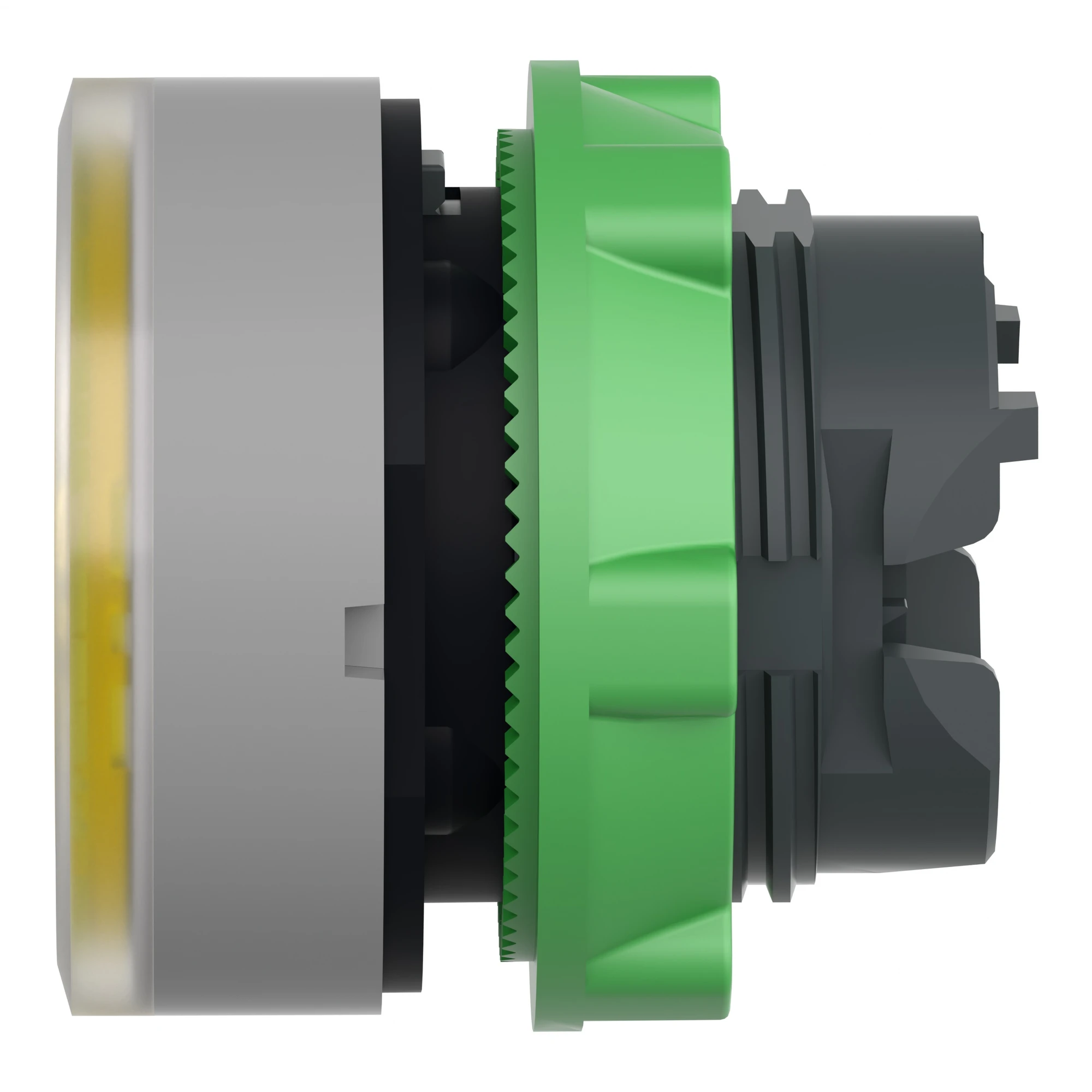 Schneider Electric ZB5AW383C0 Illuminated pushbutton, front element, Harmony XB5, plastic, 22mm, light grey, yellow, for universal LED (img_005) Schneider Electric ZB5AW383C0 Illuminated pushbutton, front element, Harmony XB5, plastic, 22mm, light grey, yellow, for universal LED (img_005)