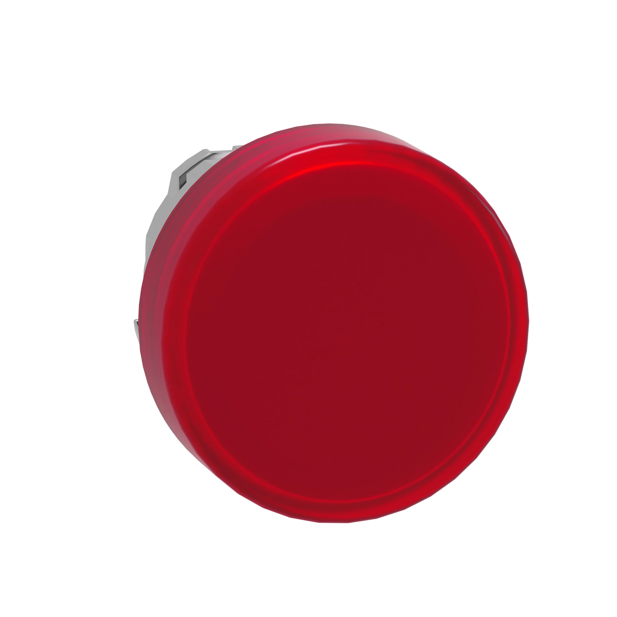 Schneider Electric ZB4BV043E Indicator light, Front element, Harmony XB4, Metal, 22mm, red, for universal LED, smooth dome, for insert label (img_004)