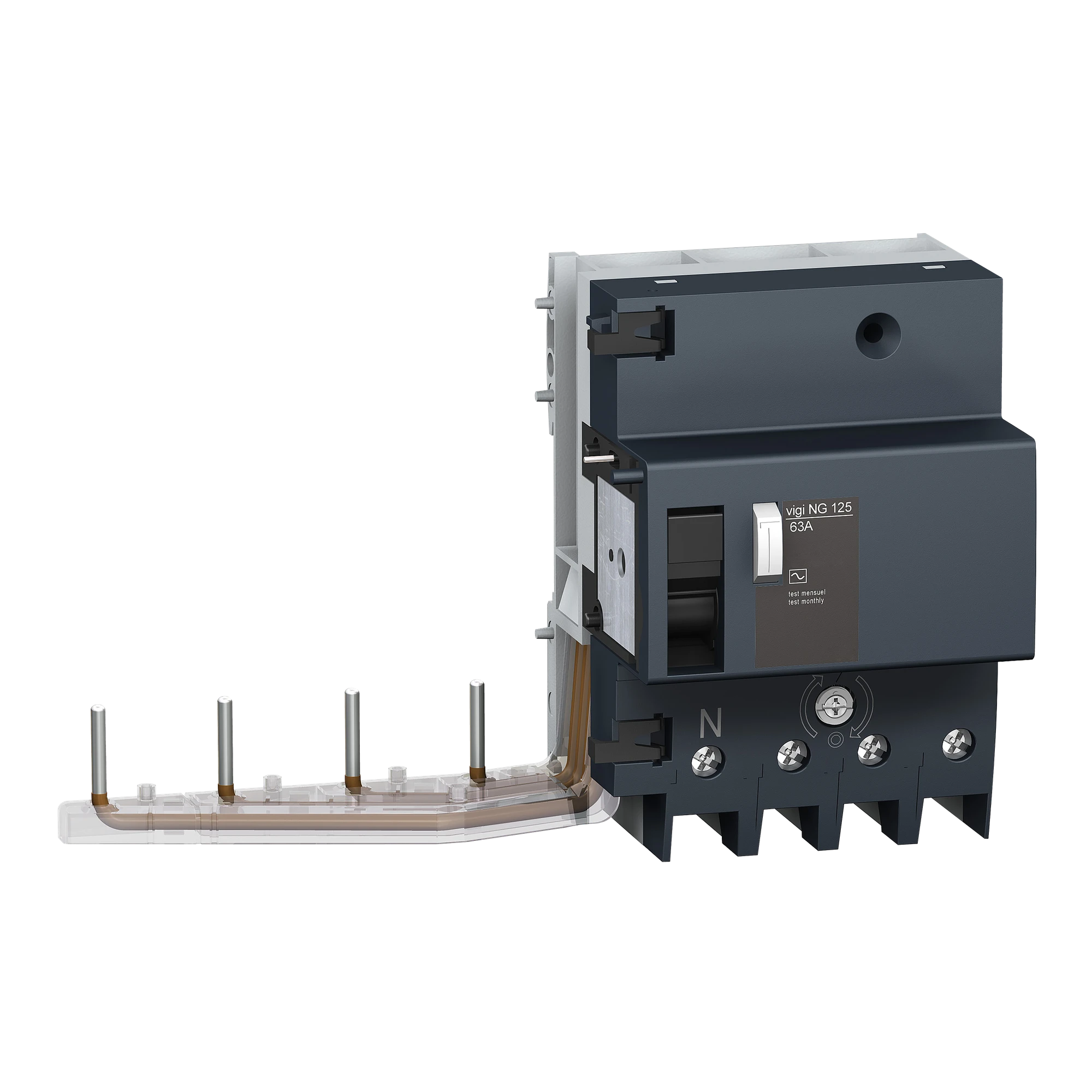 Schneider Electric 19034 FI circuit breaker Vigi NG125, 4P, 63A, 300mA, Type A, selective (img_001) Schneider Electric 19034 FI circuit breaker Vigi NG125, 4P, 63A, 300mA, Type A, selective (img_001)