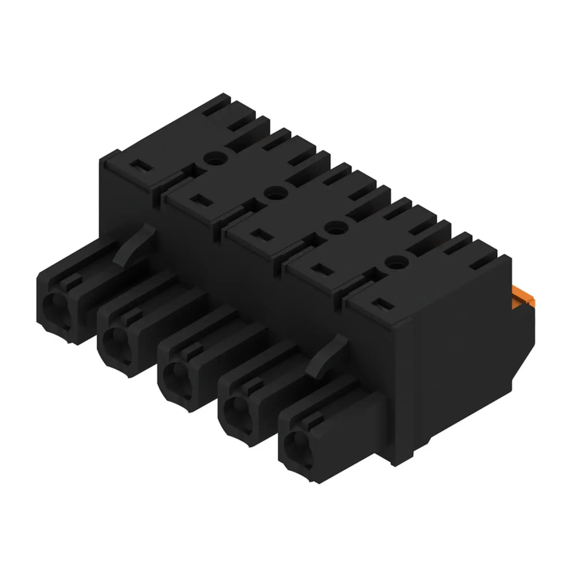 Weidmüller 1043860000 PCB connector (wire connection), 1000 V, 29 A, Pitch in mm: 7.62, 2.5 mm², Number of poles: 5, PUSH IN with actuator, Box (img_001)