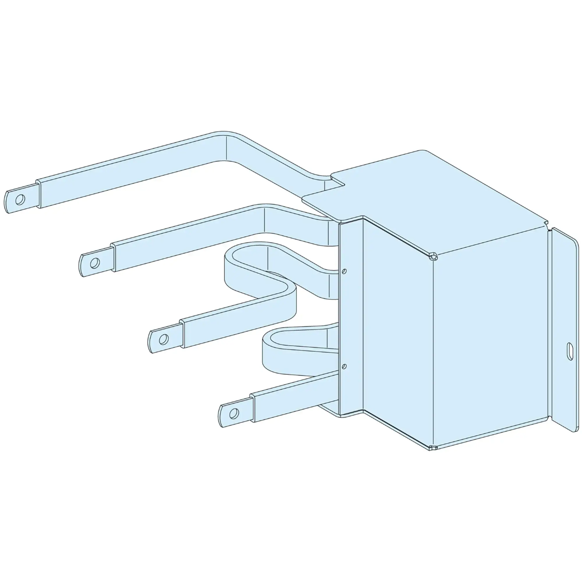 Schneider Electric LVS04432 PrismaSeT-P, Connection, NSX100-250 4-pole, Toggle Lever, Plug-in Technology, Horizontal, with Vertical Busbar Linergy LGY (img_002)