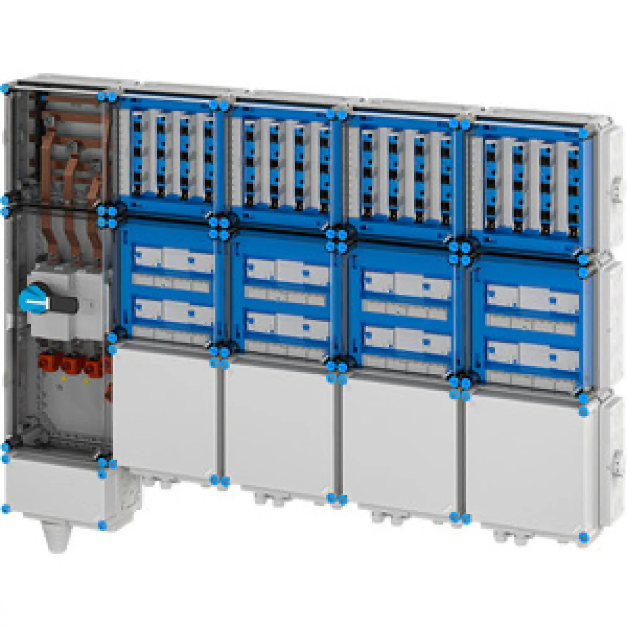 Hensel 65000139 Ladeverteiler für bis zu 16 Ladepunkte à 22kW Mi EV 22kW 16100 (img_001)