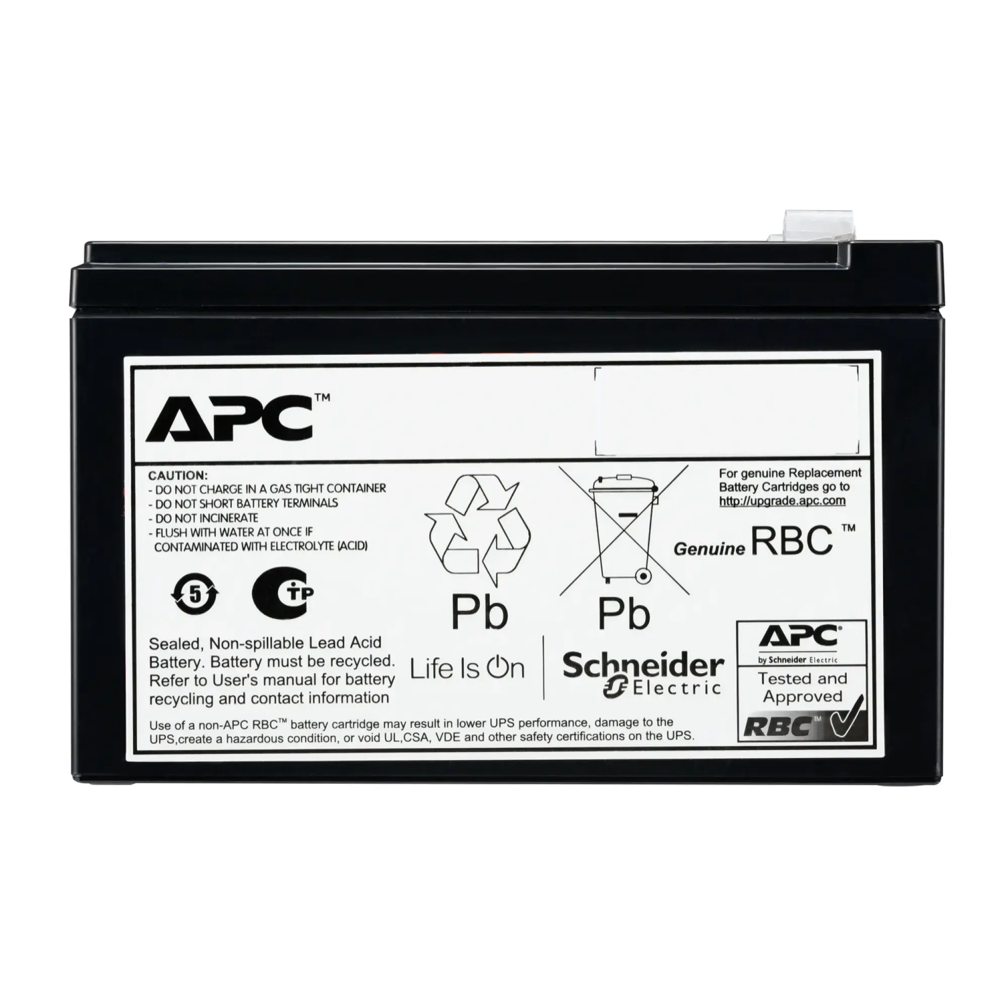 APC APCRBCV205 APC Ersatzbatterie Nr. 205, VRLA, 9Ah, 72V DC, mit 2 Jahren Garantie (img_002) APC APCRBCV205 APC Ersatzbatterie Nr. 205, VRLA, 9Ah, 72V DC, mit 2 Jahren Garantie (img_002)