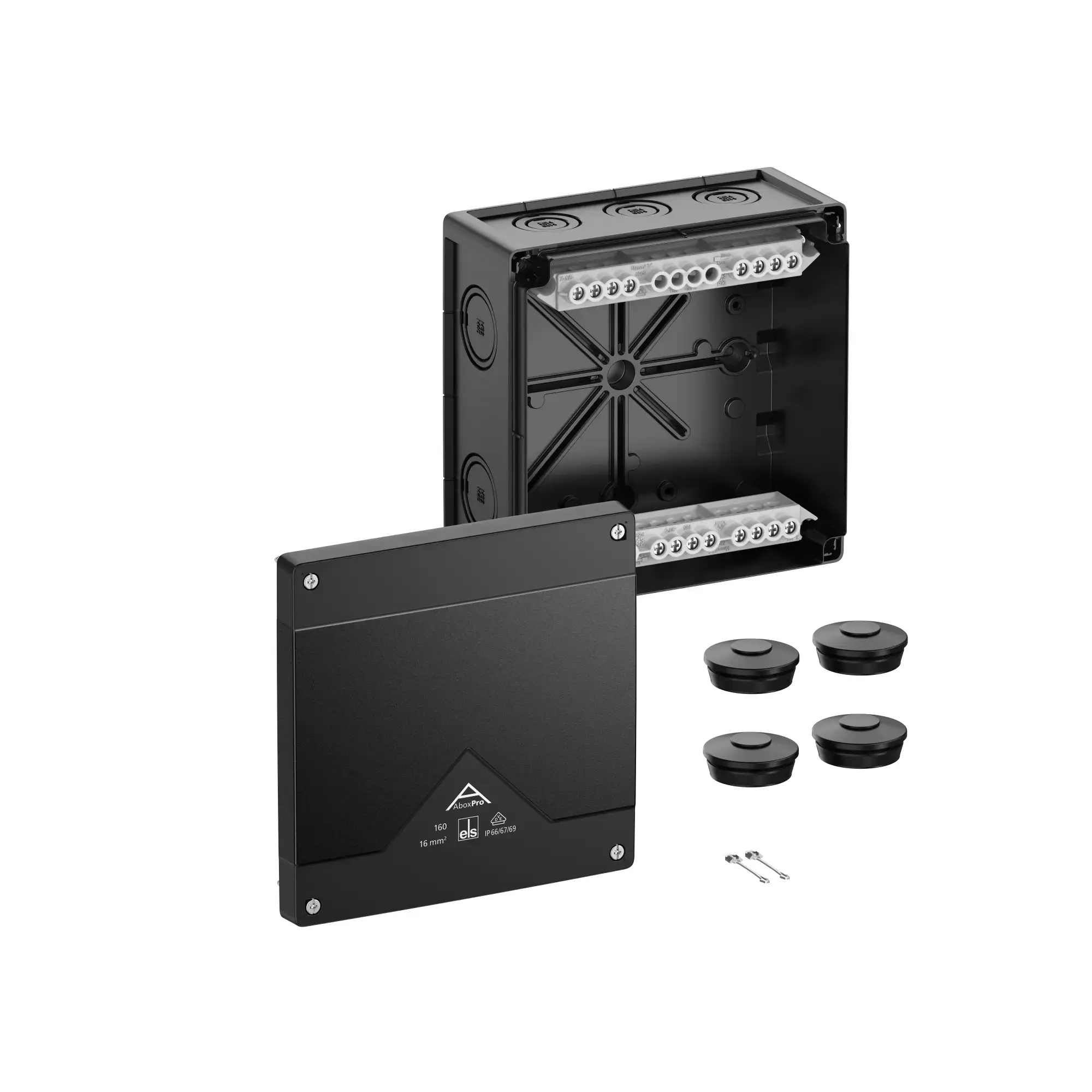 Spelsberg 41602001 Junction box, Type of protection IP66/IP67/IP69, max. 16², IK09, Protection class II, Ui 690V AC, Ui 690V DC, DLG, DNV, VDE, Halogen free (img_001)