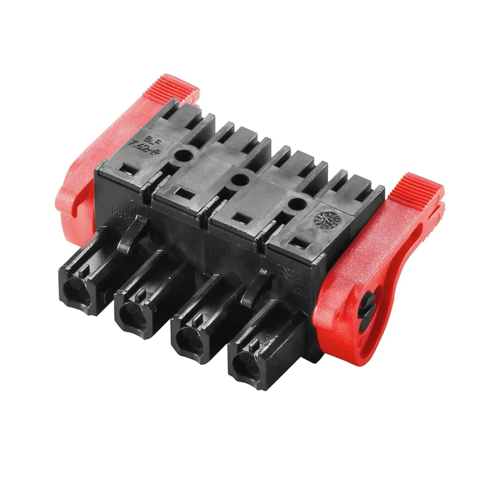 Weidmüller 1044010000 PCB connector (wire connection), 1000 V, 29 A, Pitch in mm: 7.62, 2.5 mm², Number of poles: 4, PUSH IN with actuator, Box (img_001)