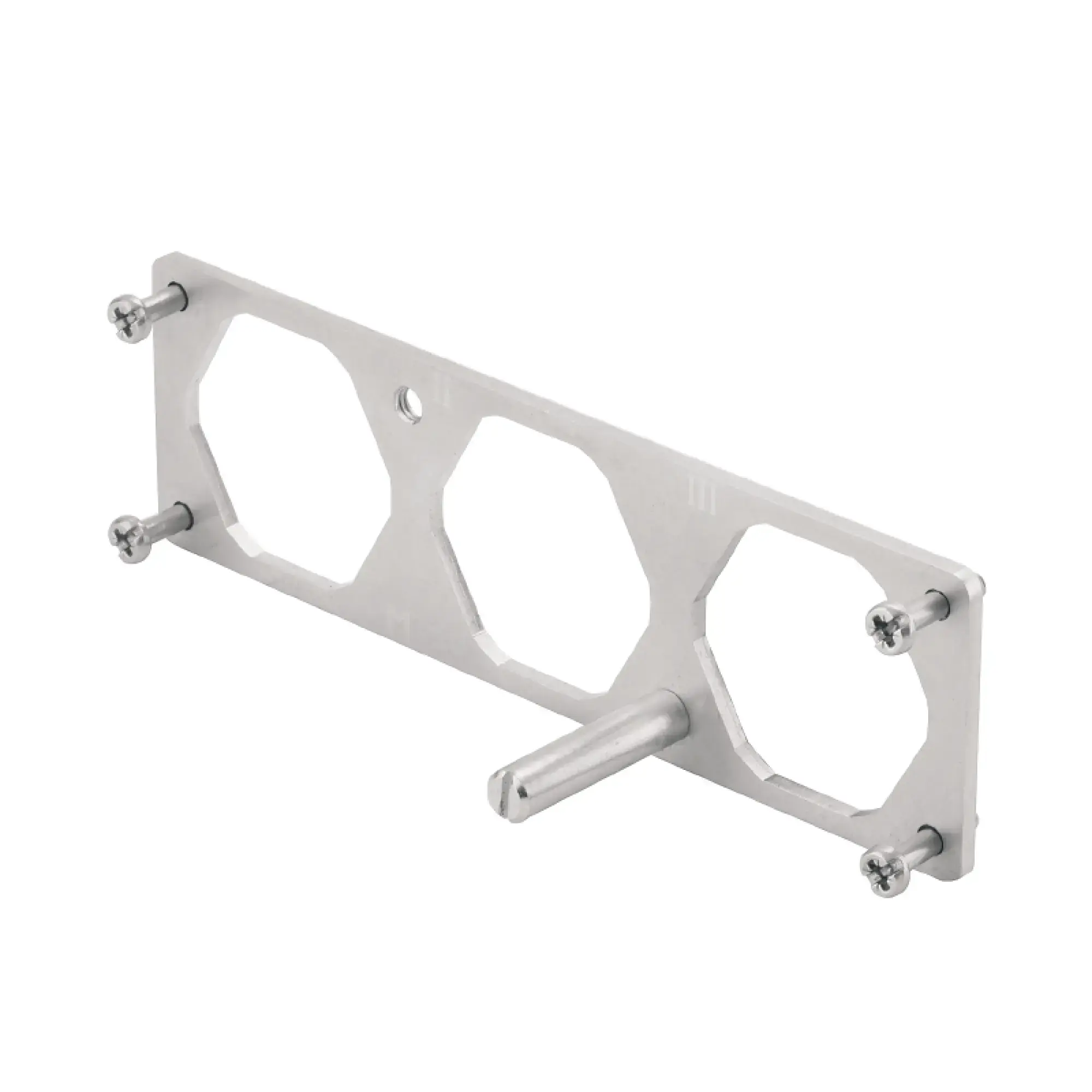 Weidmüller 1103780000 Mounting frame for industrial connector, Series: HighPower, Size: 8, Number of poles: 3, Stainless steel, rust-proof (img_001)