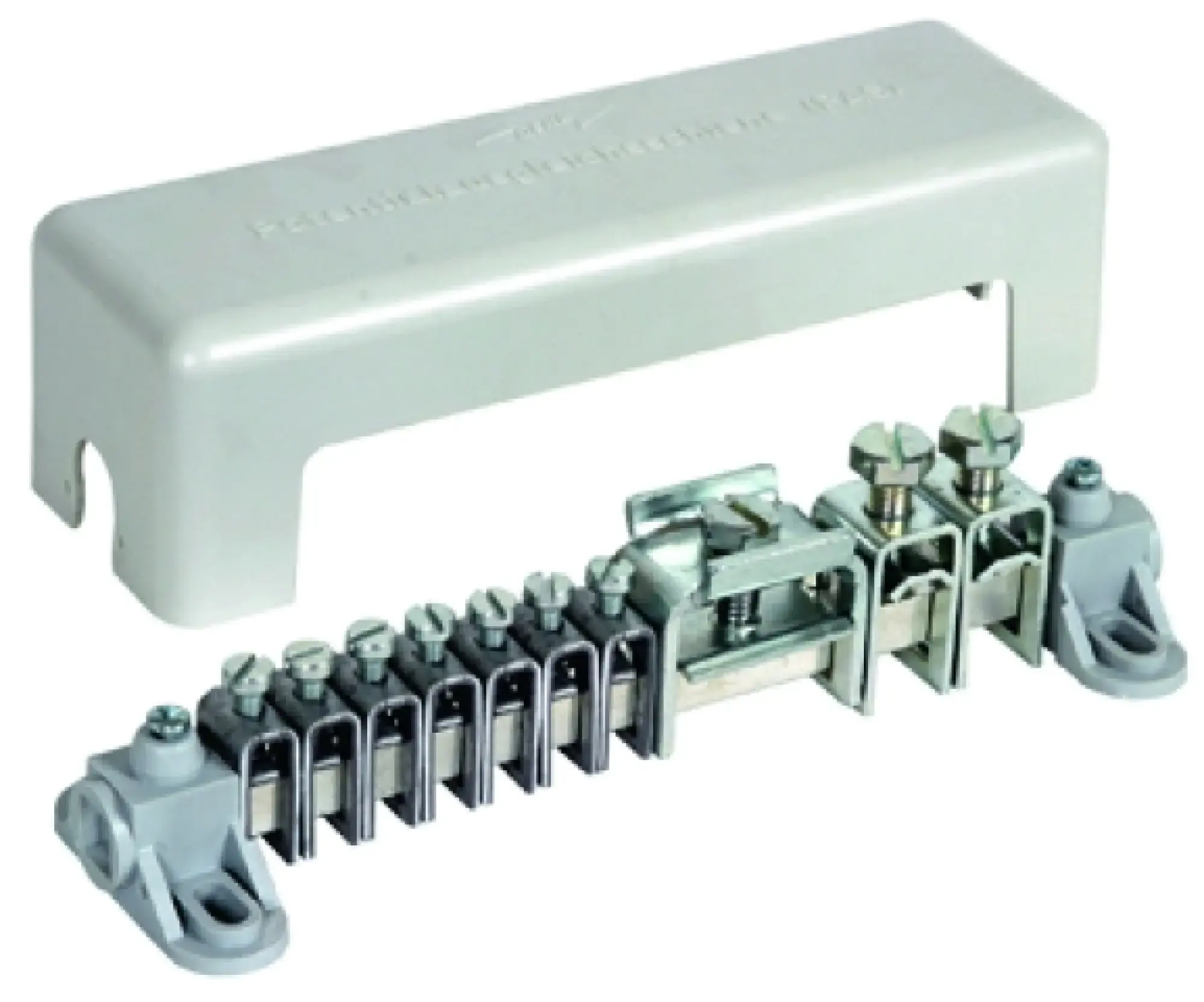 Dehn 563040 Equipotential bonding bar with cover 7x 2.5-25mm² 2x16-95mm² 1x Fl 40x5mm (img_001)