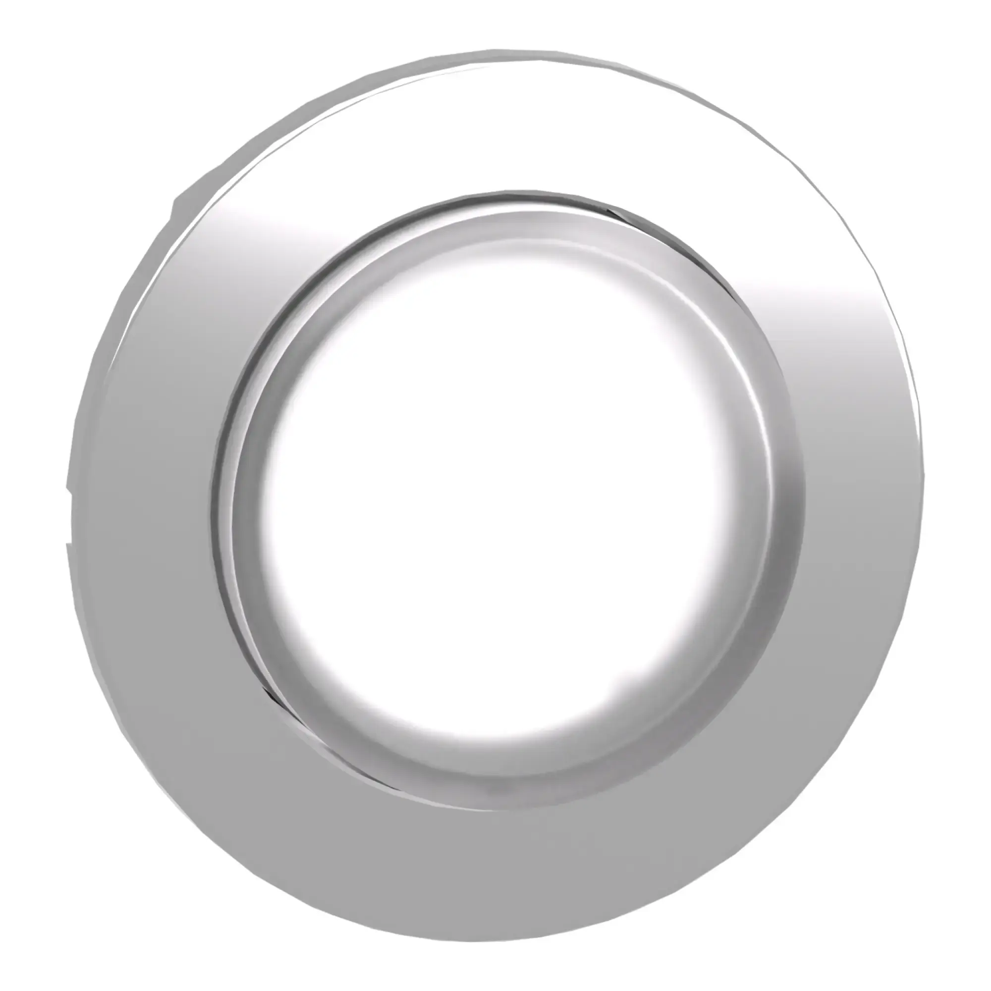 Schneider Electric ZB4FH13 Illuminated pushbutton, front element, Harmony XB4F, metal, 30mm, white, protruding, for universal LED, latching (img_008)