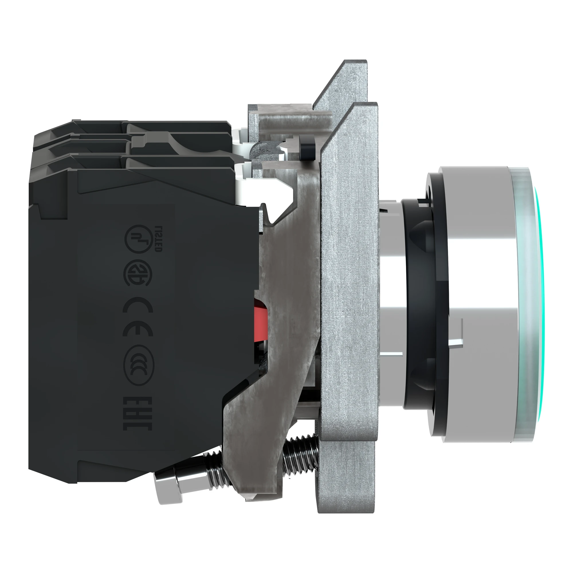 Schneider Electric XB4BW3365 Illuminated push-button, Harmony XB4, metal, 22mm, green, unmarked, incandescent lamp BA9s, smooth dome, 1NO+1NC, 250V (img_003) Schneider Electric XB4BW3365 Illuminated push-button, Harmony XB4, metal, 22mm, green, unmarked, incandescent lamp BA9s, smooth dome, 1NO+1NC, 250V (img_003)