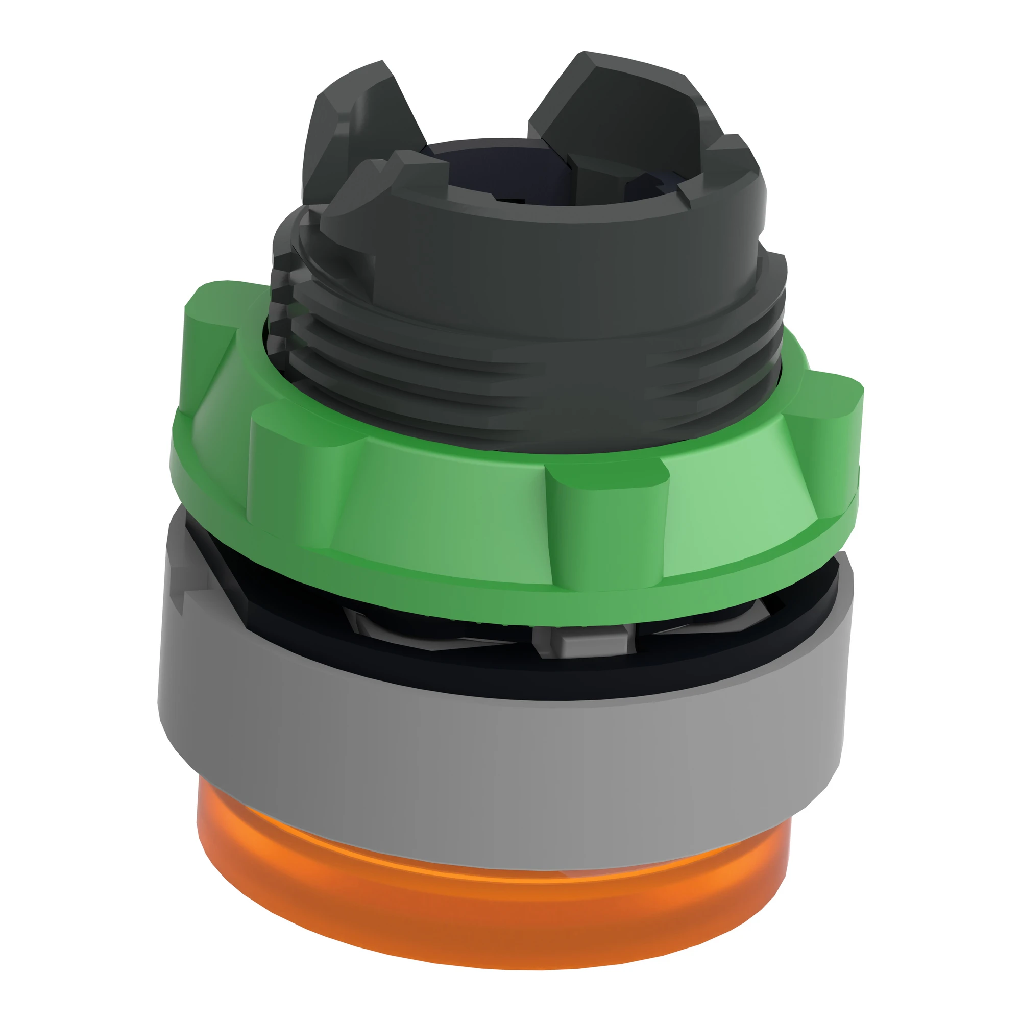 Schneider Electric ZB5AH53C0 Illuminated Push Button, Front Element, Harmony XB5, Plastic, 22mm, Light Grey, Yellow, Projecting, for Universal LED, Latching (img_007)