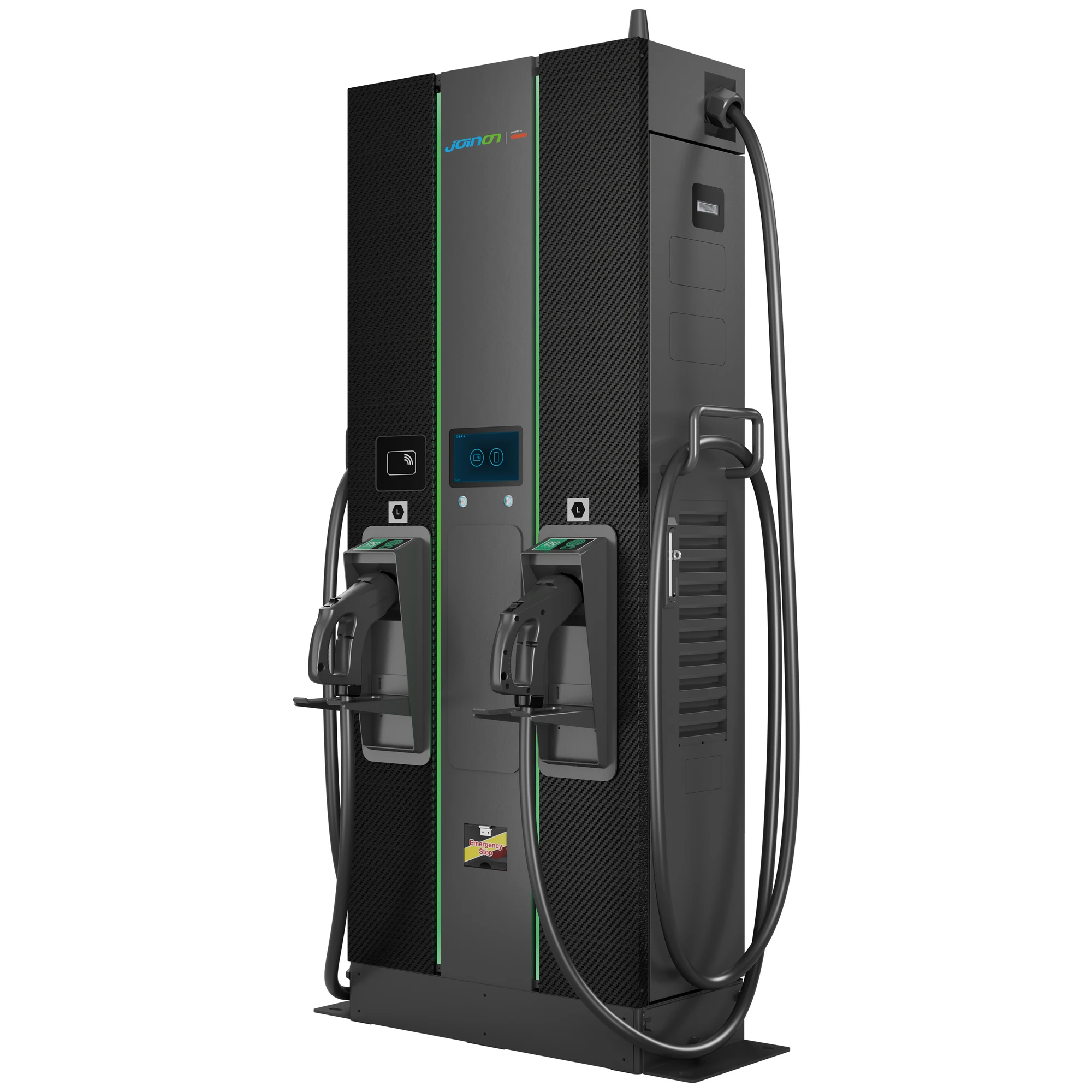 GEWISS GWJ9123M I-FAST - FLOOR MOUNTING CHARGING STATION - MID AC - TYPE 1xCCS2 + 1xCHA - CABLE 4m - 60 kW - Wifi+ETHERNET+4G - IP55 (img_001)