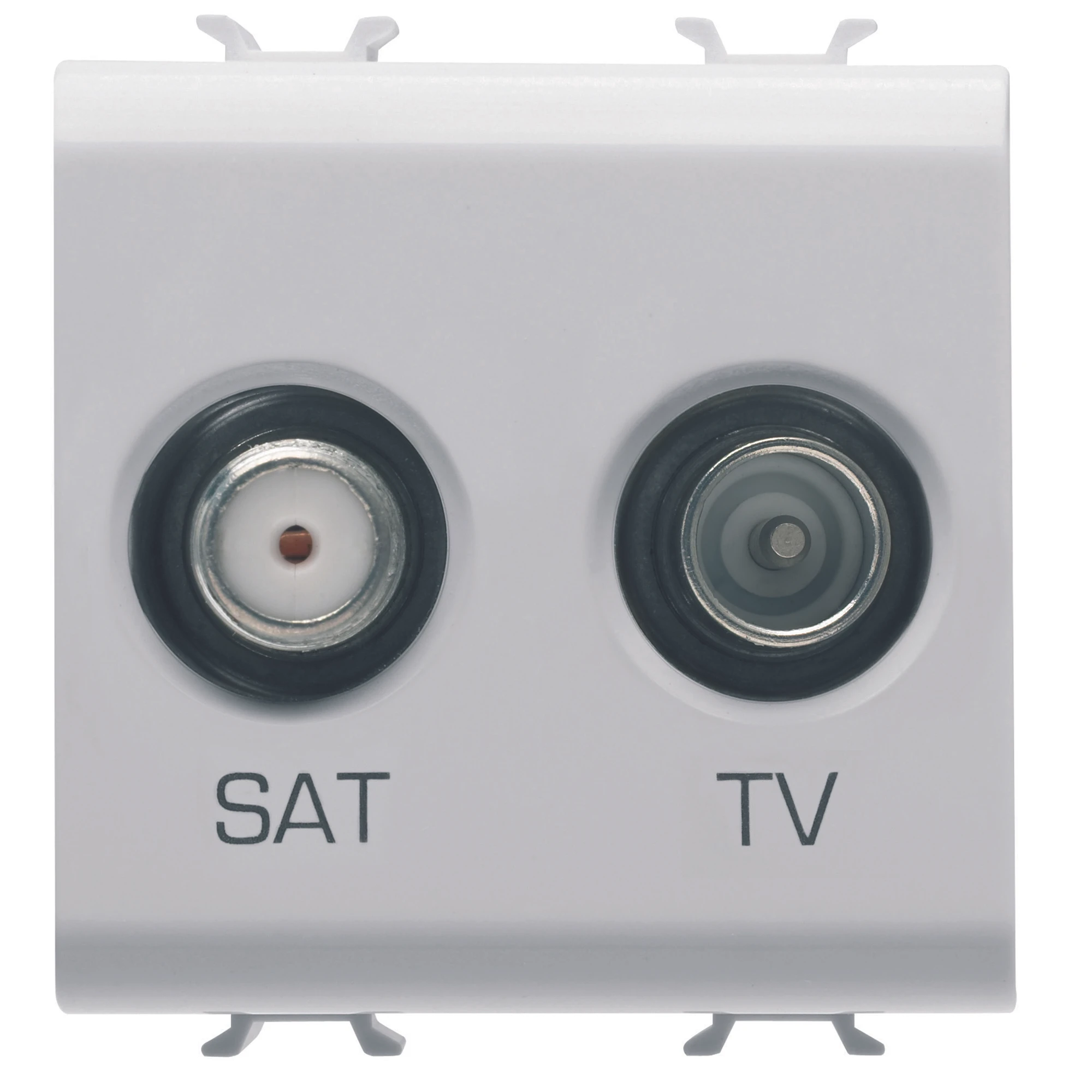 GEWISS GW10383 SOCKET-OUTLET TV-SAT - DIRECT - 2 MODULES - GLOSSY WHITE - CHORUSMART (img_001) GEWISS GW10383 SOCKET-OUTLET TV-SAT - DIRECT - 2 MODULES - GLOSSY WHITE - CHORUSMART (img_001)