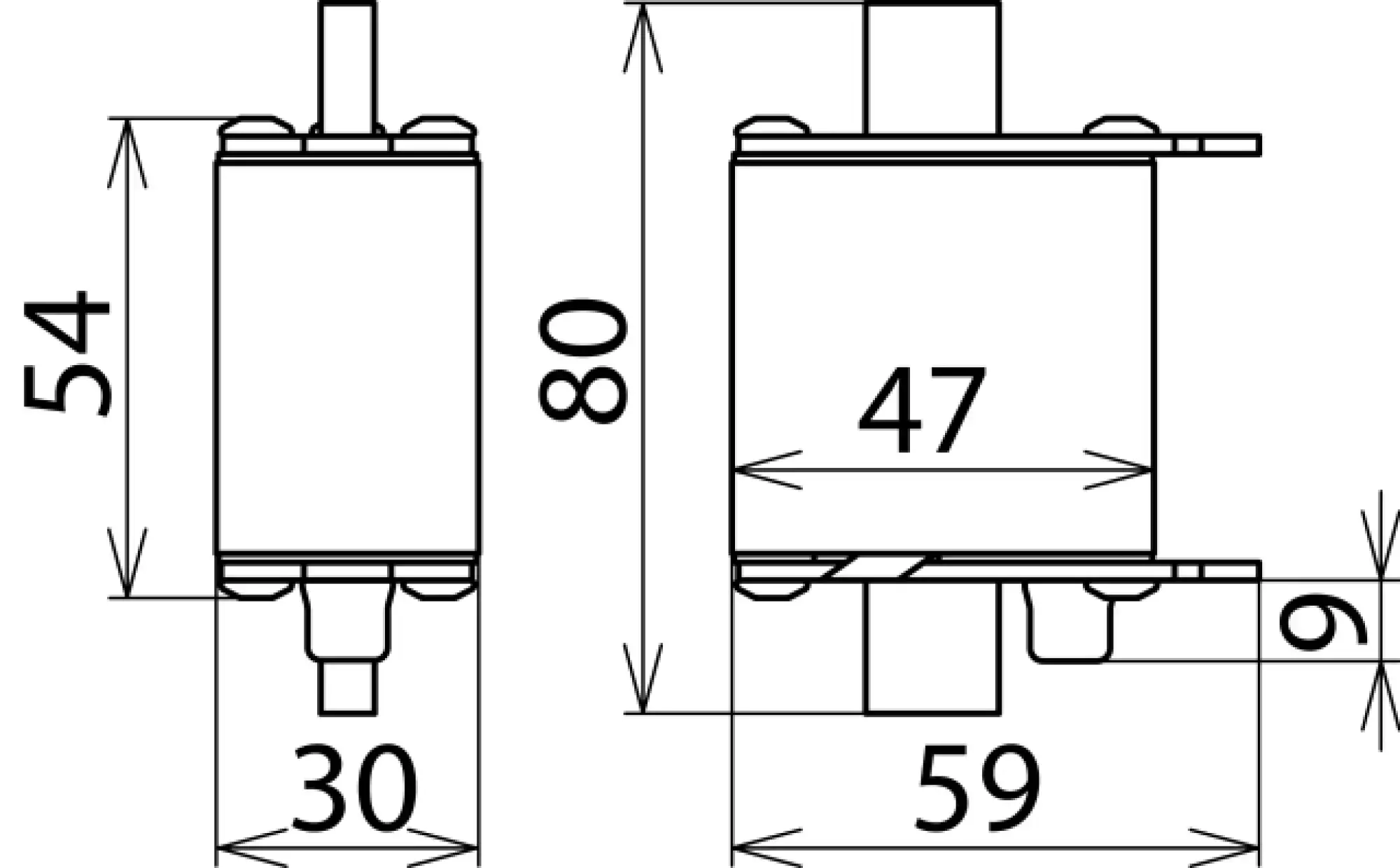 Dehn 900261 Surge arrester Type 2 / single-pole 280V a.c. for NH00 fuse holders (img_002)