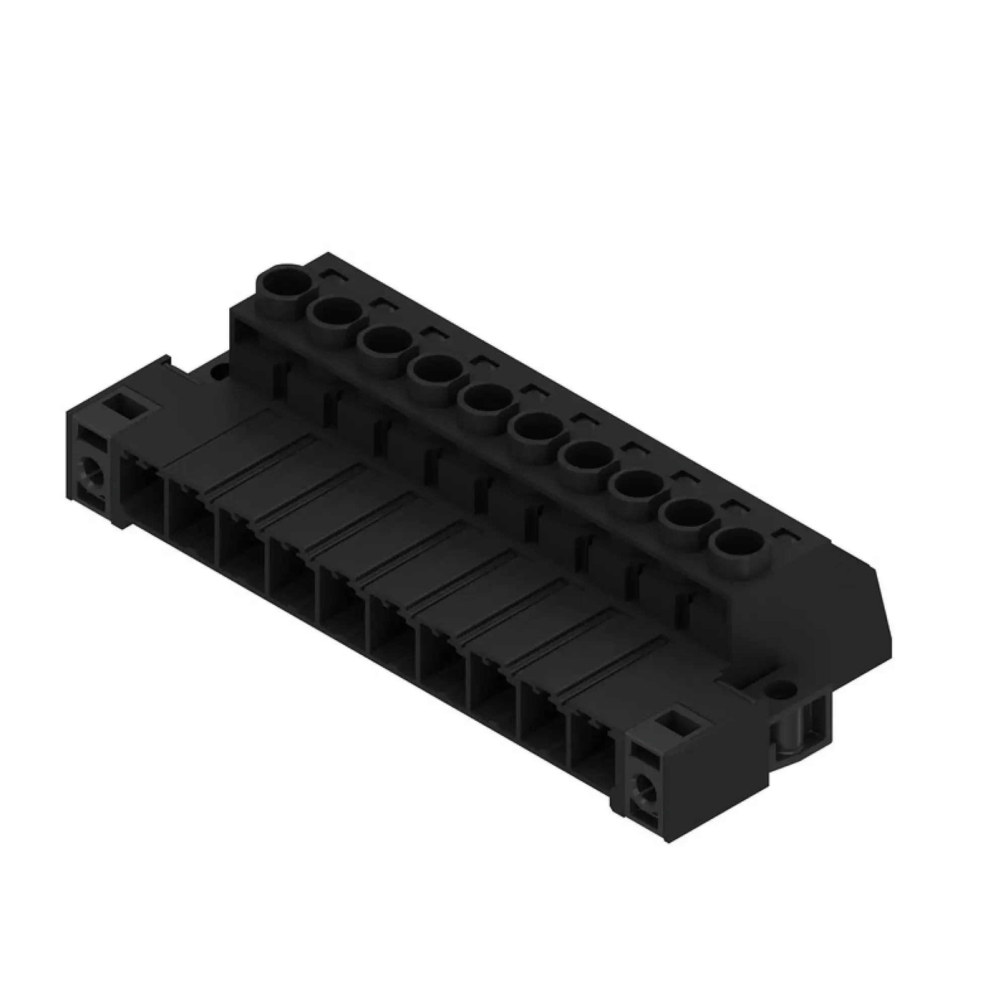 Weidmüller 1932040000 PCB connector (wire connection), 1000 V, 57 A, Pitch in mm: 7.62, 6 mm², Number of poles: 10, Clamping yoke connection, Box (img_001)