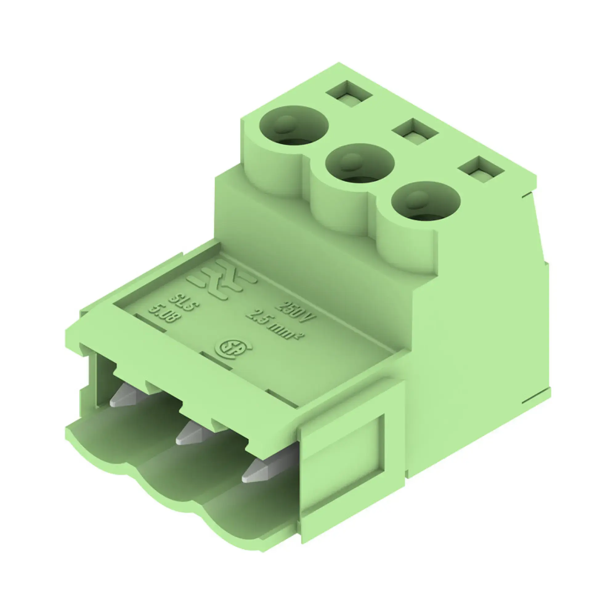 Weidmüller 2123720000 PCB connector (wire connection), 320 V, 21.5 A, Pitch in mm: 5.08, 3.31 mm², Number of poles: 3, Clamping yoke connection, Box (img_001)