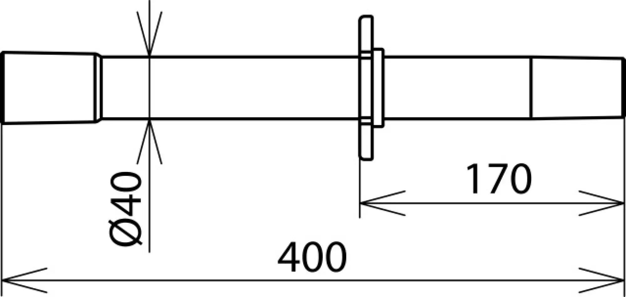 Dehn 785520 Intake tube with handle D=40/L=380mm for NS dry cleaning set -1000V (img_002)