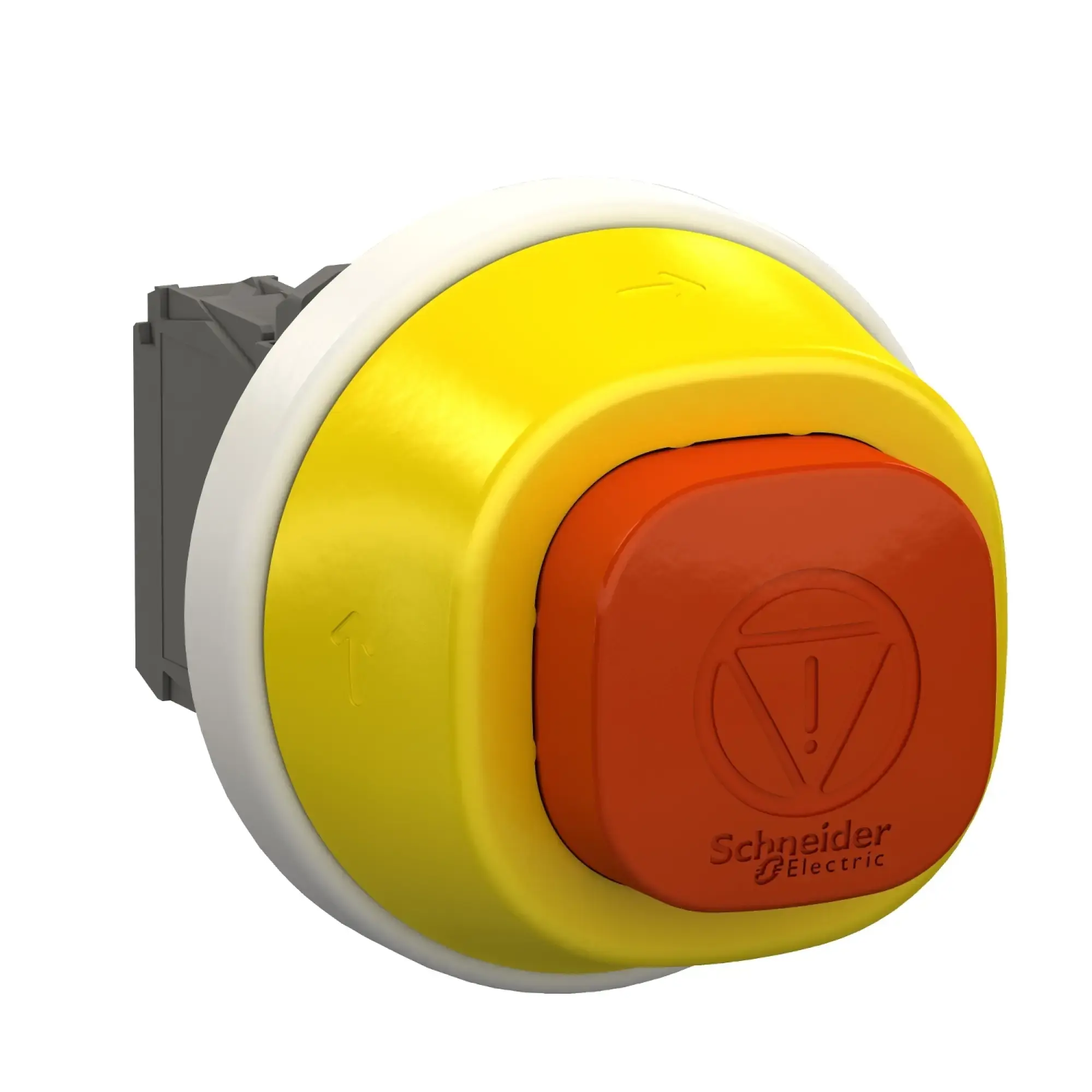 Schneider Electric XB5AS84W3B41 Illuminated Emergency Stop/Emergency-Off Switch, Harmony XB5, Plastic, Antimicrobial, LEDs white/red, 22mm, 1NC + 2NO, 24V ACDC (img_004)