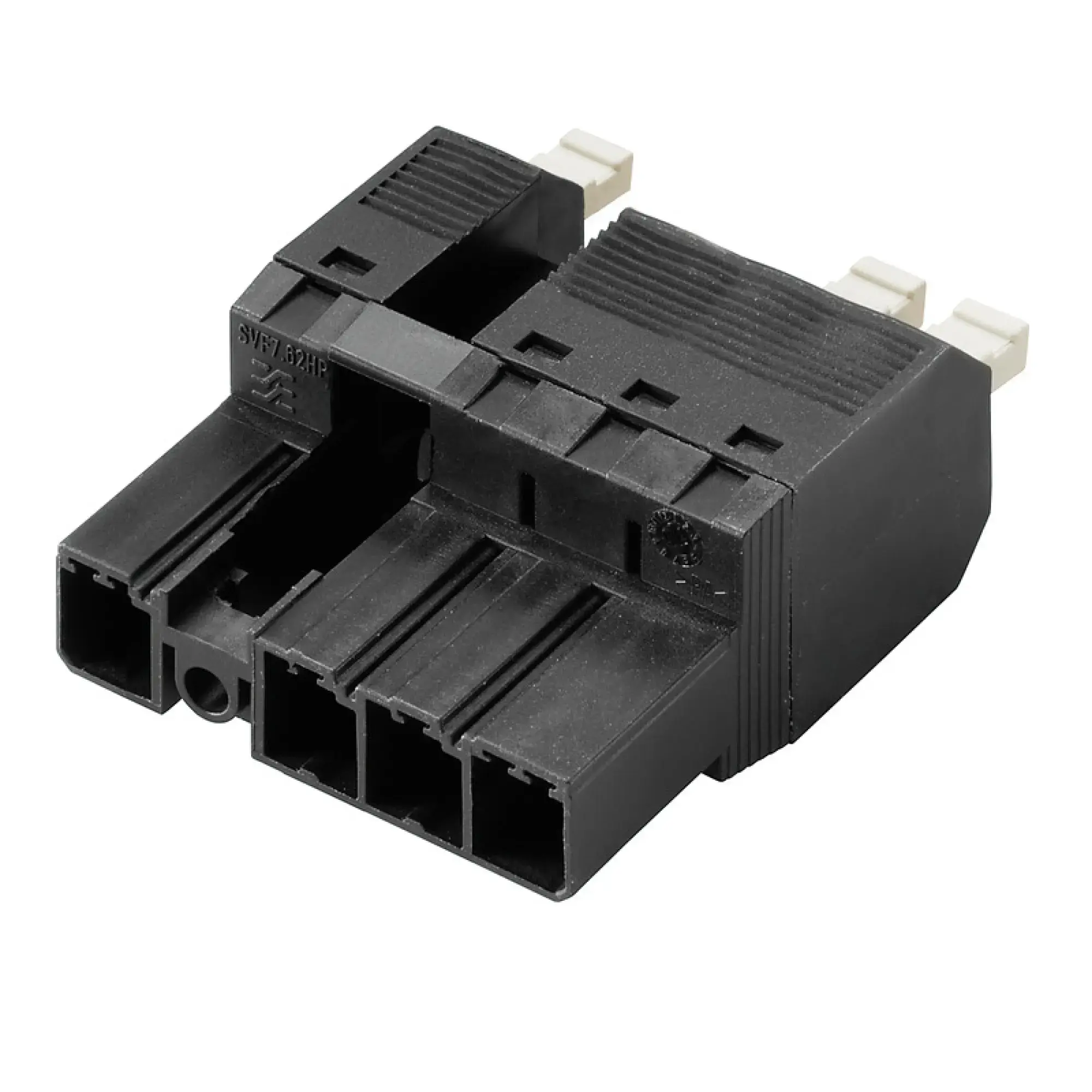 Weidmüller 2630470000 PCB connector (wire connection), 800 V, 41 A, Pitch in mm: 7.62, 6 mm², Number of poles: 4, PUSH IN with actuator, Box (img_001) Weidmüller 2630470000 PCB connector (wire connection), 800 V, 41 A, Pitch in mm: 7.62, 6 mm², Number of poles: 4, PUSH IN with actuator, Box (img_001)