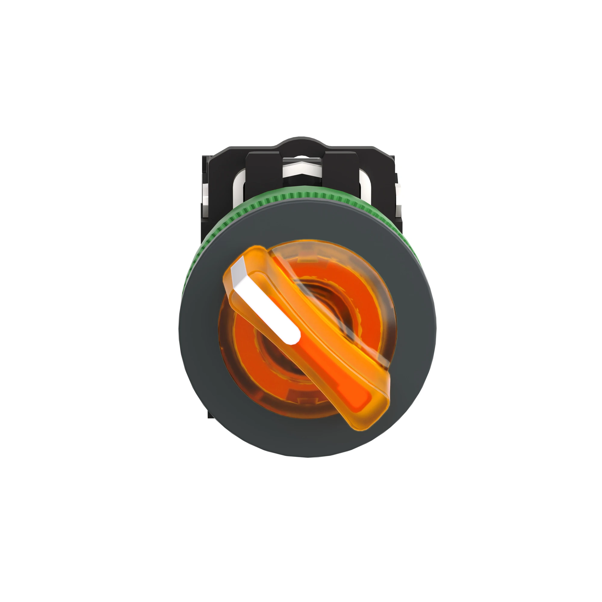 Schneider Electric XB5FK125B5 Illuminated selector switch, Harmony XB5F, plastic, orange, 30mm, universal LED, 2 positions, 1NO + 1NC, 24V ACDC (img_007) Schneider Electric XB5FK125B5 Illuminated selector switch, Harmony XB5F, plastic, orange, 30mm, universal LED, 2 positions, 1NO + 1NC, 24V ACDC (img_007)