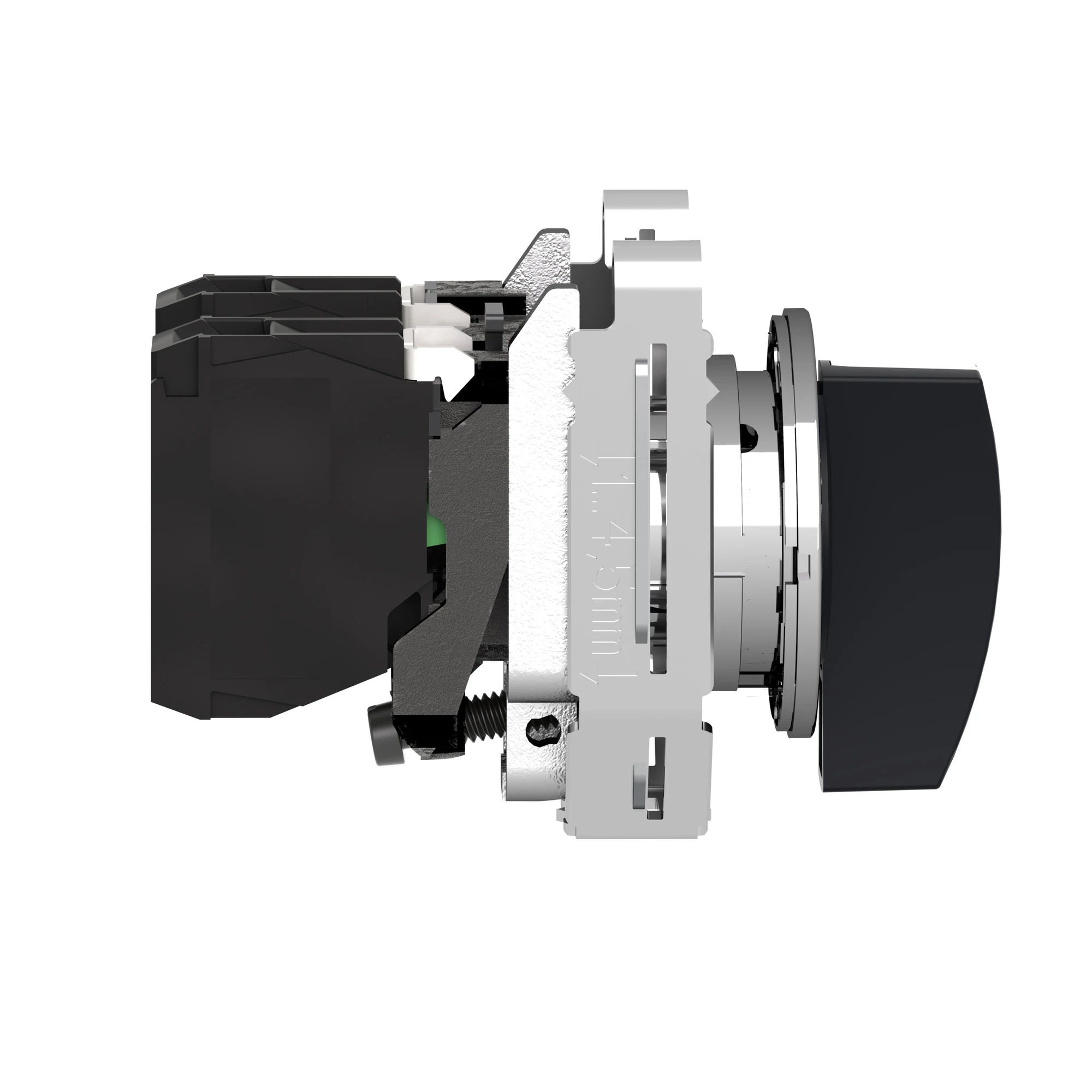 Schneider Electric XB4FJ33 Selector switch, Harmony XB4F, metal, 30mm, black, 3 positions, long toggle, latching, 2NC (img_005)