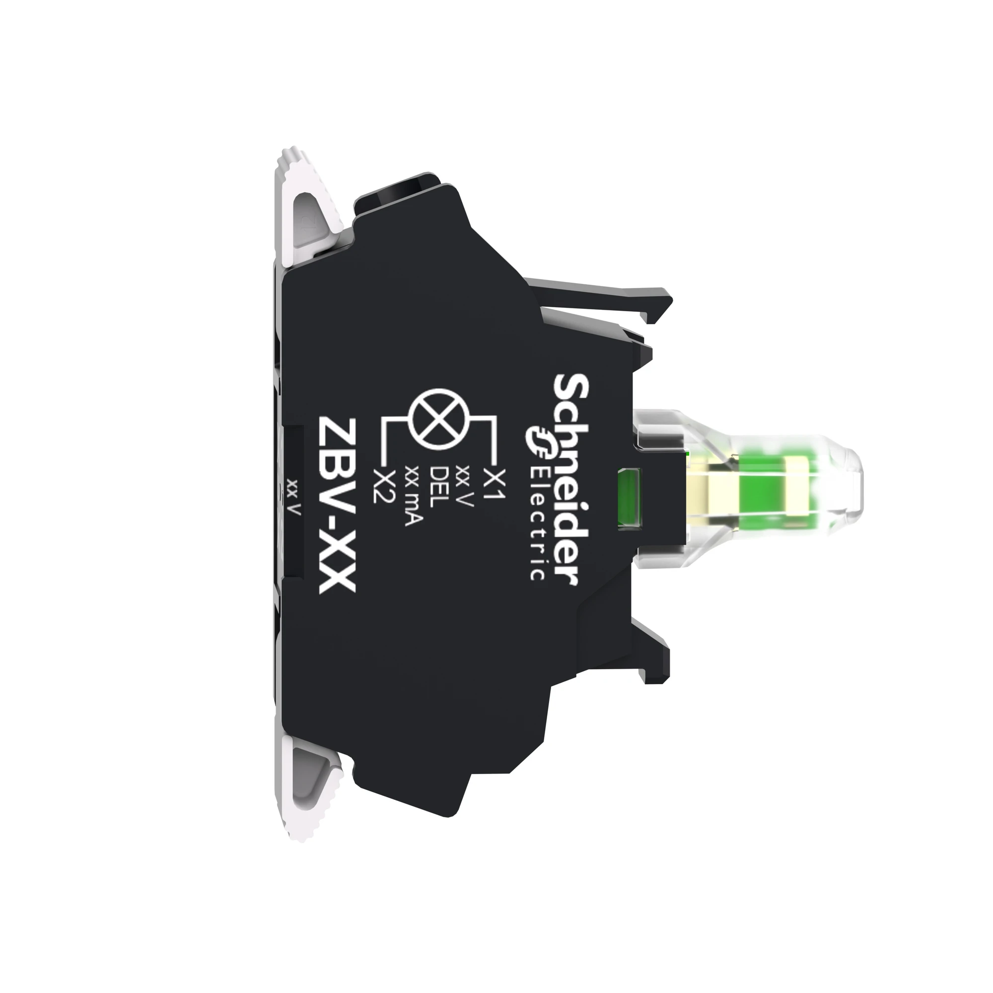 Schneider Electric ZBVM15 Universal LED Module, Harmony XB4 and XB5, 22mm, 30mm, White, Spring Clamp, 230-240V AC (img_002)