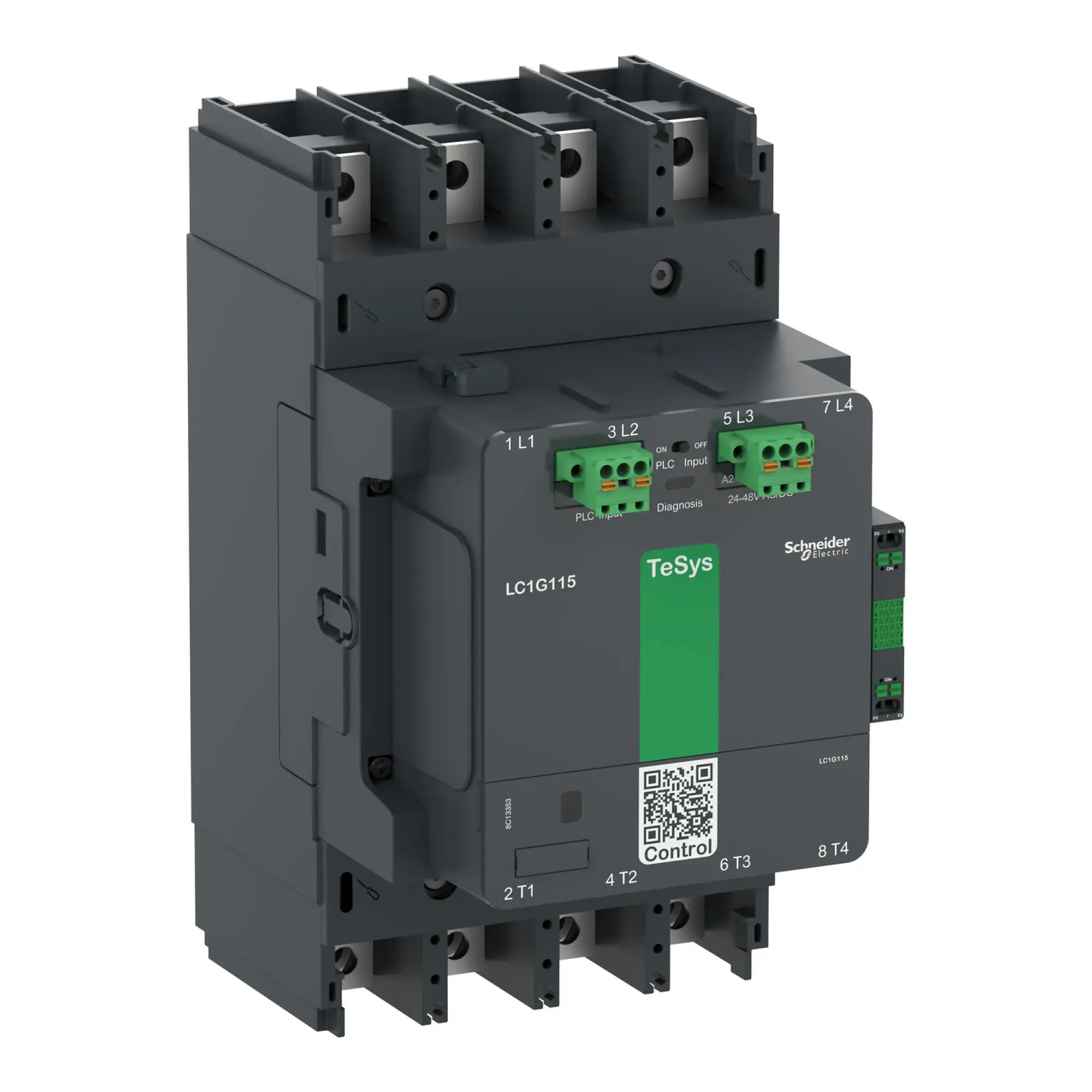 Schneider Electric LC1G1154EHEA Leistungsschütz TeSys control - Giga, 4-polig, 250A AC1, 48-130V ACDC-A Spule (img_002)