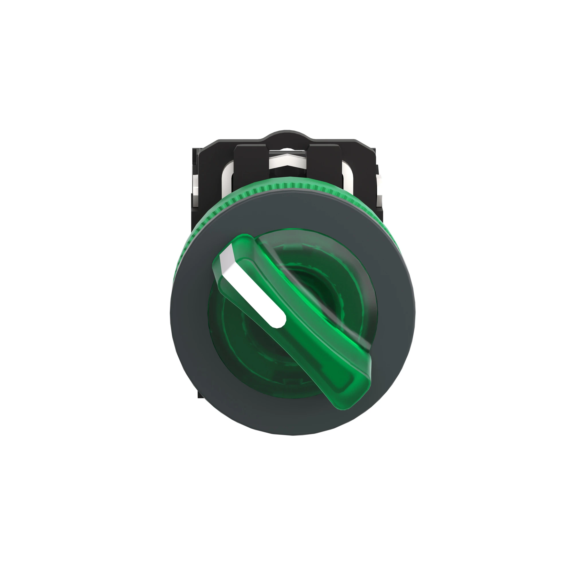 Schneider Electric XB5FK123M5 Illuminated Selector Switch, Harmony XB5F, Plastic, Green, 30mm, Universal LED, 2 Positions, 1 NC + 1 NO, 230-240V AC (img_006)