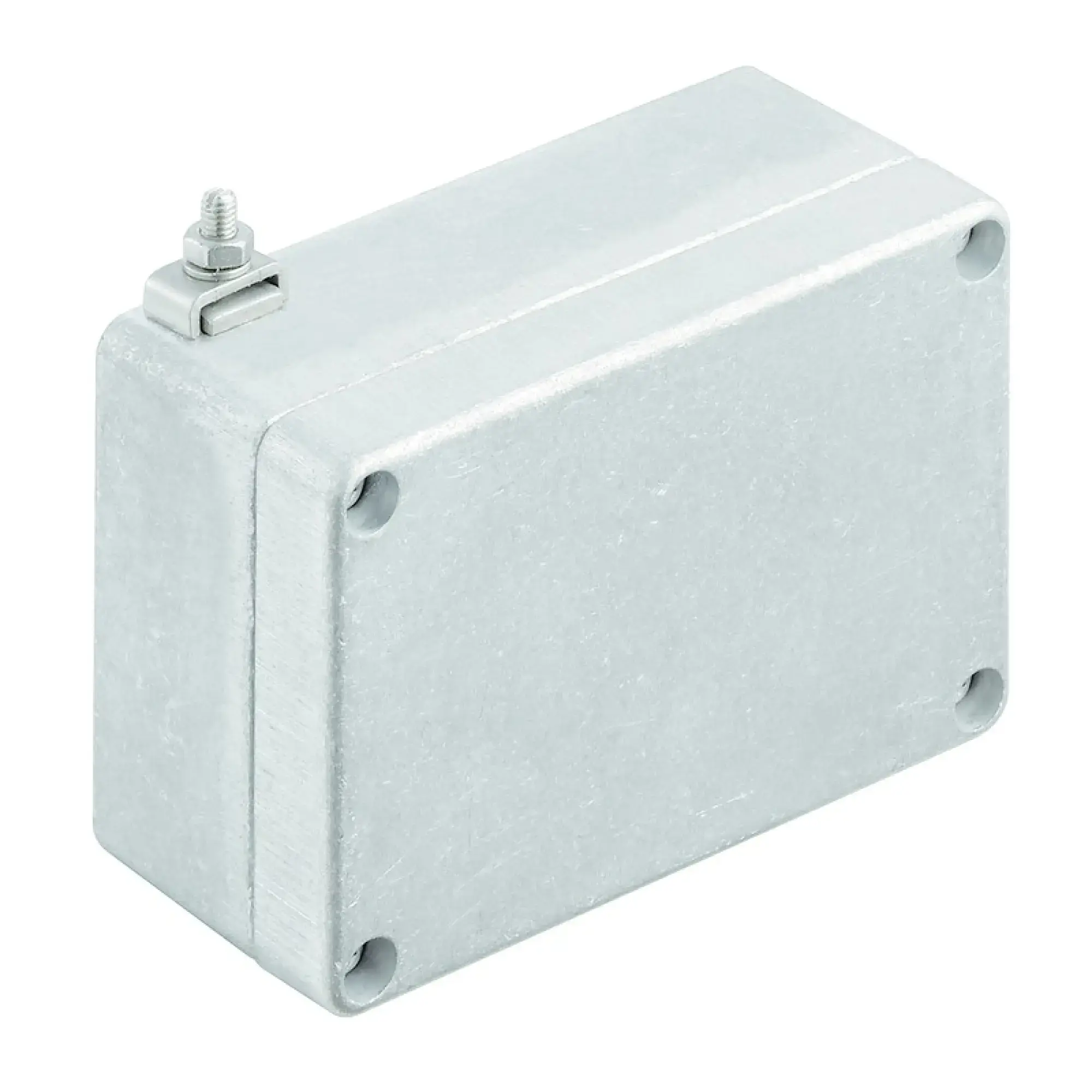 Weidmüller 9526860000 Ex metal housing, 100 x 70 x 45 mm, untreated, Flange plate: No, M4 torx stainless steel screws with slot (img_001)