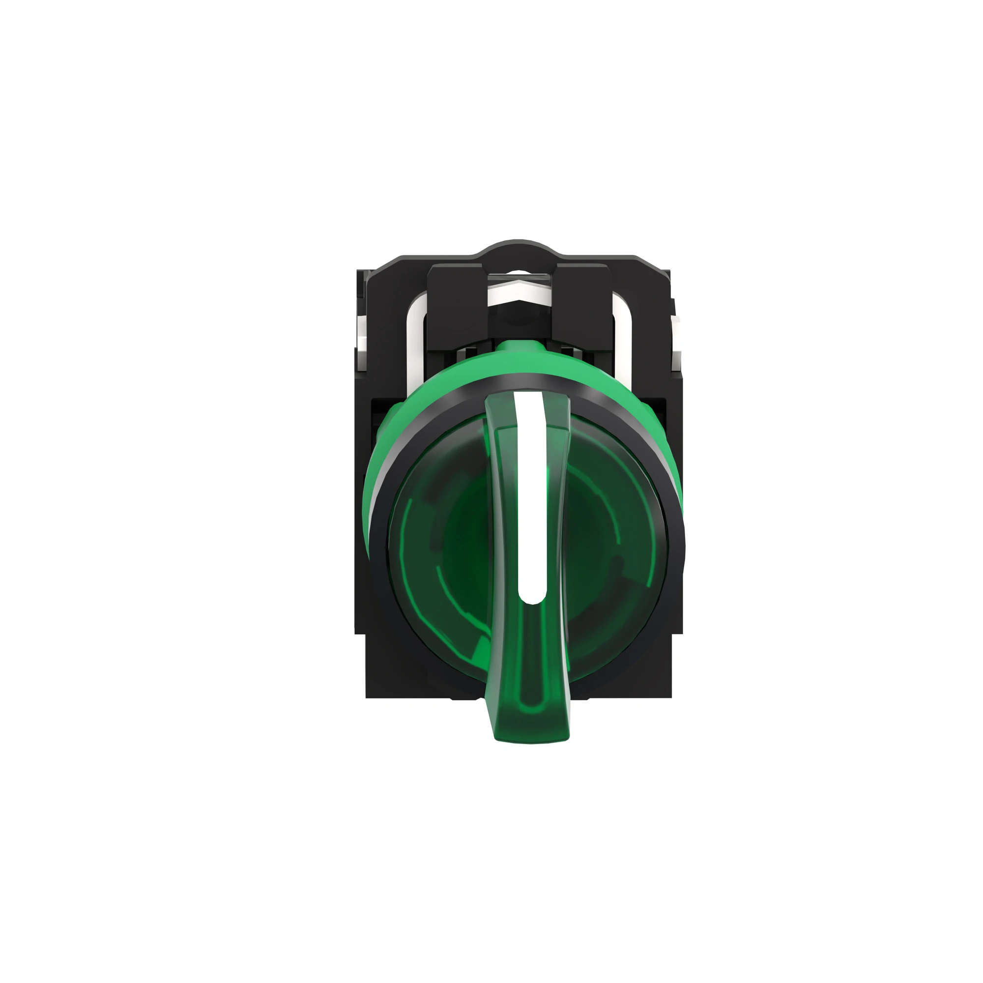 Schneider Electric XB5AK133B5 Illuminated Selector Switch, Harmony XB5, Plastic, Green, 22mm, Universal LED, 3 Positions, 1NO + 1NC, 24V ACDC (img_004)