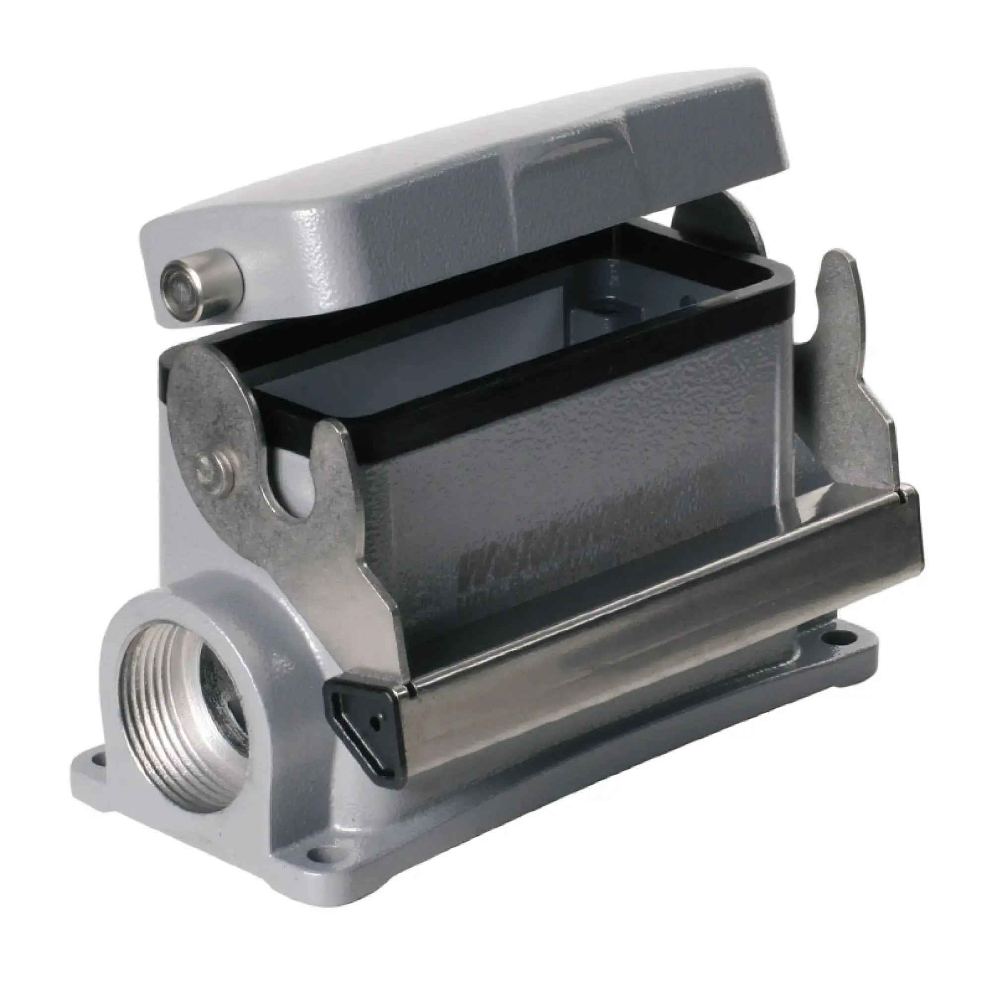 Weidmüller 1658330000 Housing (industry plug-in connectors), Base housing, End-locking clamp, lower side, Size: 6, IP65 (in plugged condition) (img_001) Weidmüller 1658330000 Housing (industry plug-in connectors), Base housing, End-locking clamp, lower side, Size: 6, IP65 (in plugged condition) (img_001)