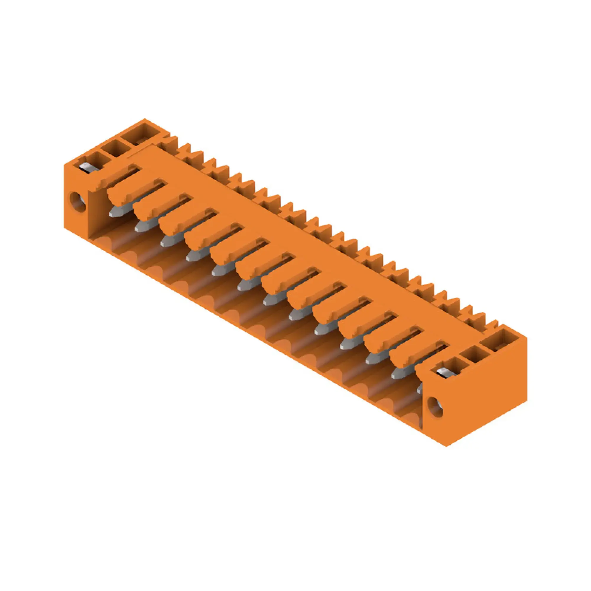 Weidmüller 1607150000 PCB connector (board connection), 160 V, 17 A, Pitch in mm: 3.50, Number of poles: 13, THT solder connection, Box (img_001)