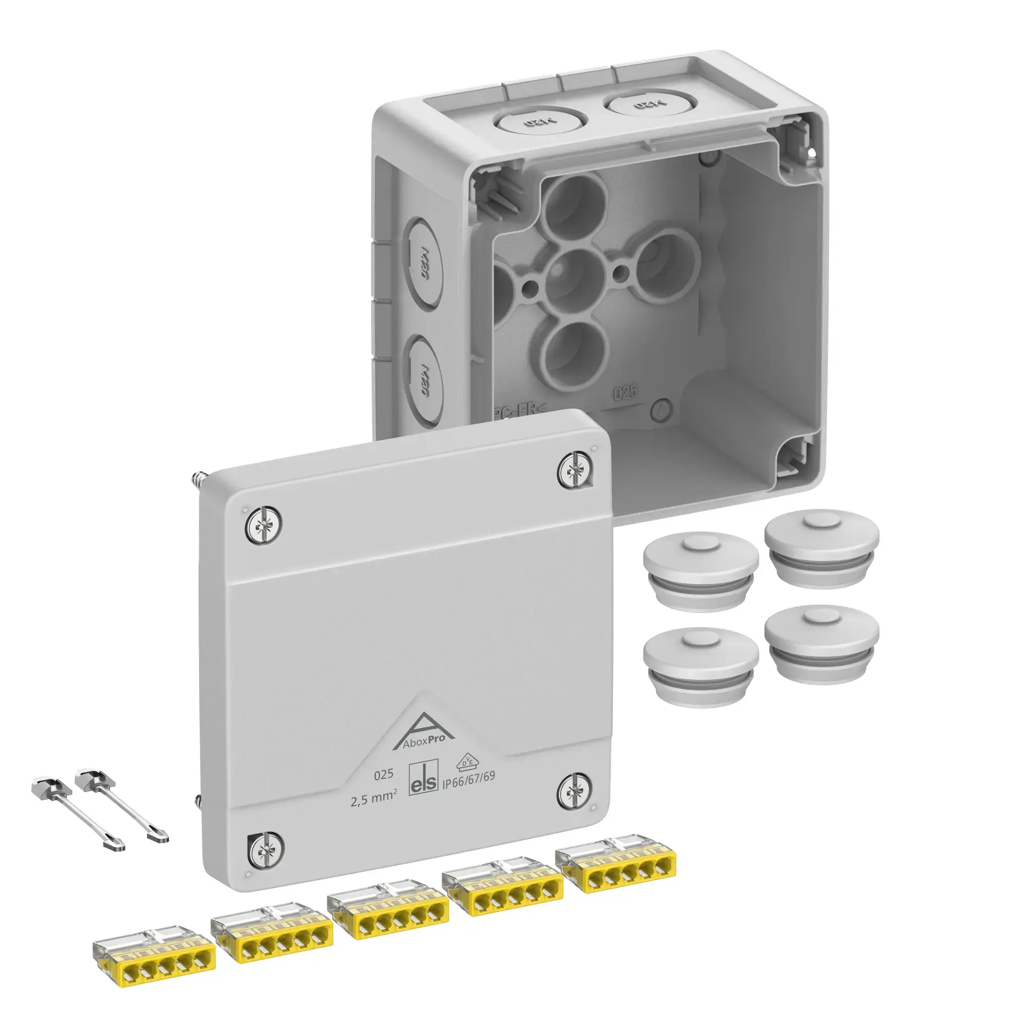 Spelsberg 40242001 Junction box, Type of protection IP66/IP67/IP69, max. 2,5², IK09, Protection class II, Ui 450V AC, Ui 450V DC, DLG, DNV, VDE, Halogen free (img_001) Spelsberg 40242001 Junction box, Type of protection IP66/IP67/IP69, max. 2,5², IK09, Protection class II, Ui 450V AC, Ui 450V DC, DLG, DNV, VDE, Halogen free (img_001)