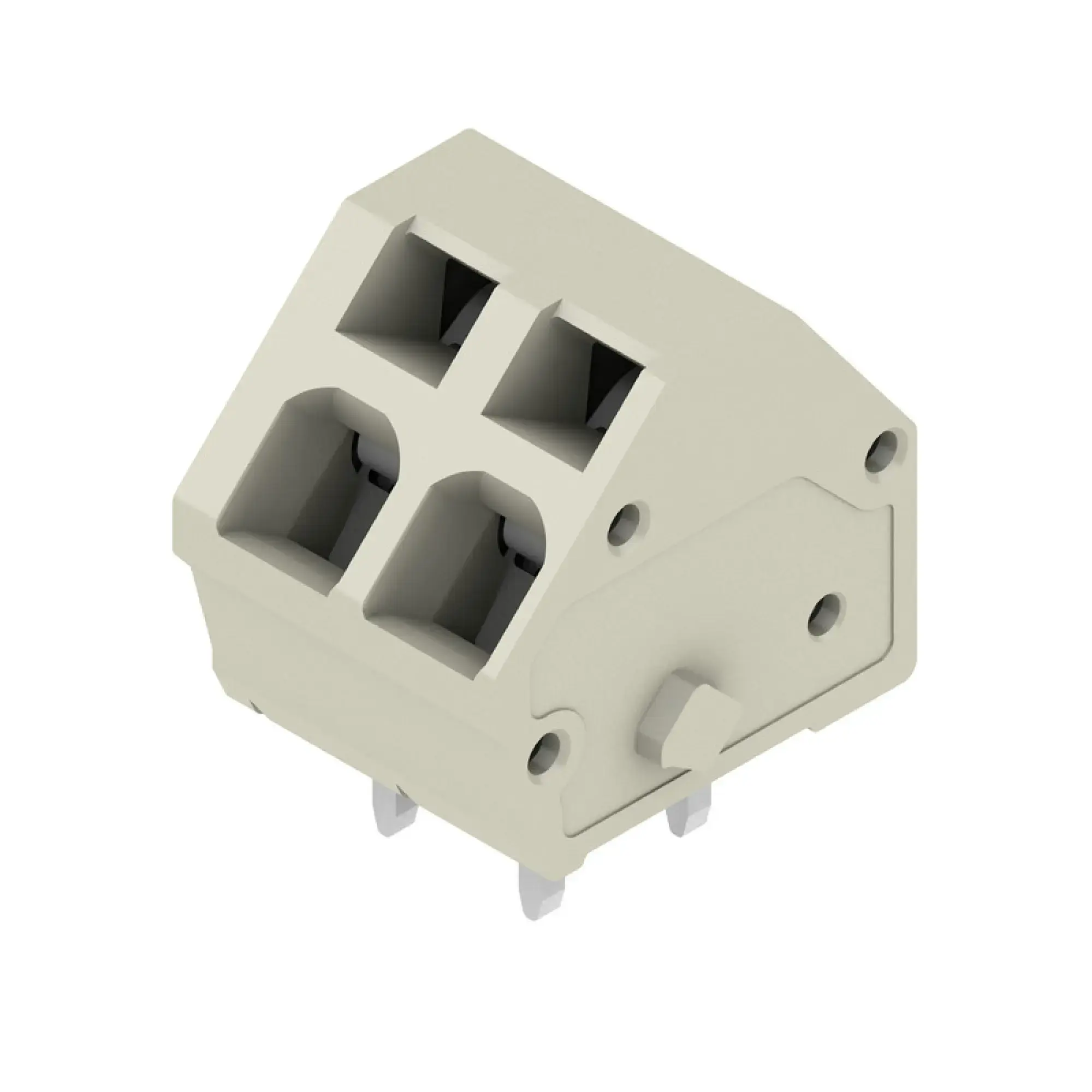 Weidmüller 1811950000 PCB terminal, 320 V, 24 A, Pitch in mm: 5.00, 2.5 mm², Number of poles: 2, Tension-clamp connection, THT solder connection, 135°, Box (img_001) Weidmüller 1811950000 PCB terminal, 320 V, 24 A, Pitch in mm: 5.00, 2.5 mm², Number of poles: 2, Tension-clamp connection, THT solder connection, 135°, Box (img_001)