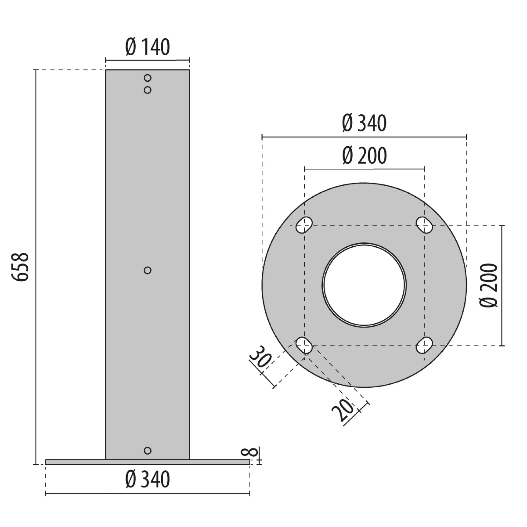 Performance iN Lighting 3114960 Sockel aus AISI 316 Edelstahl (oxidationsfrei) 3114960 (img_003)